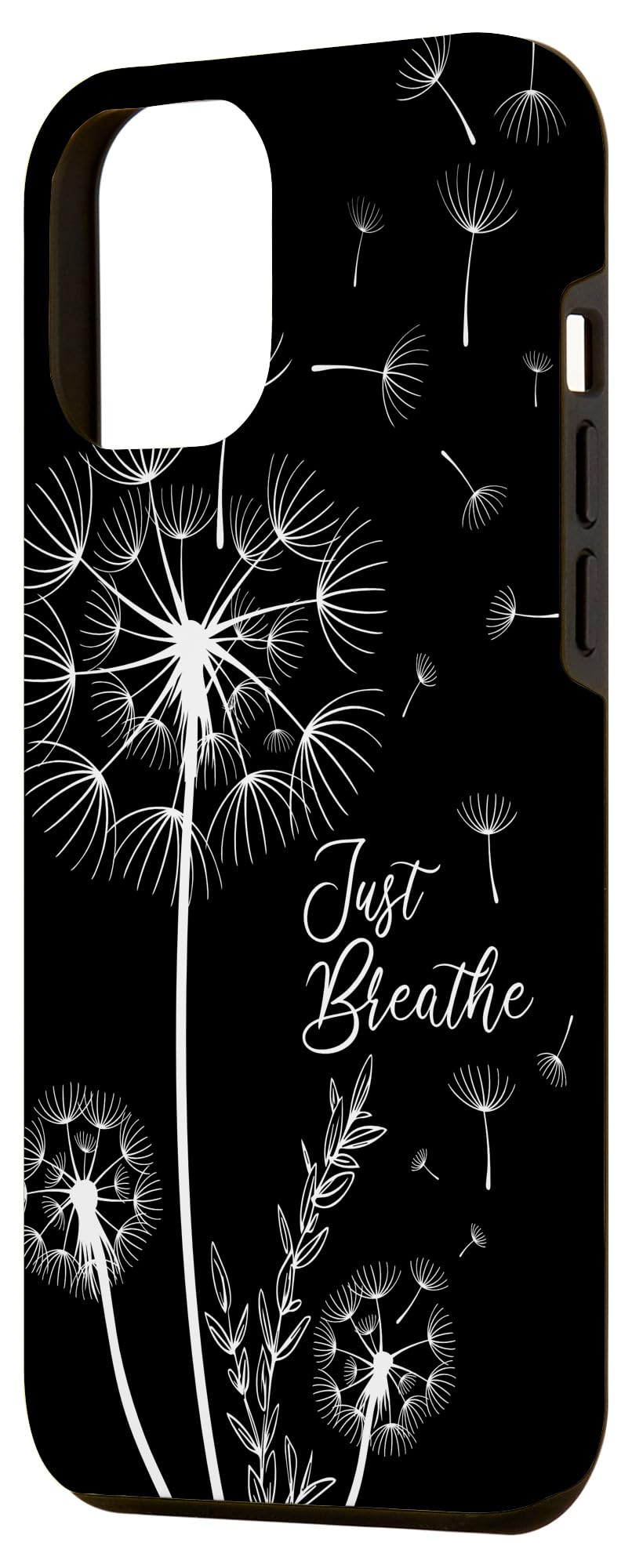 iPhone 12 Pro Max Case - Dandelion Tattoo Design with Arrows & Blow Pattern | Trendy Protective Cover for Women & Girls | Perfect for Everyday Use, Travel & Outdoor Activities