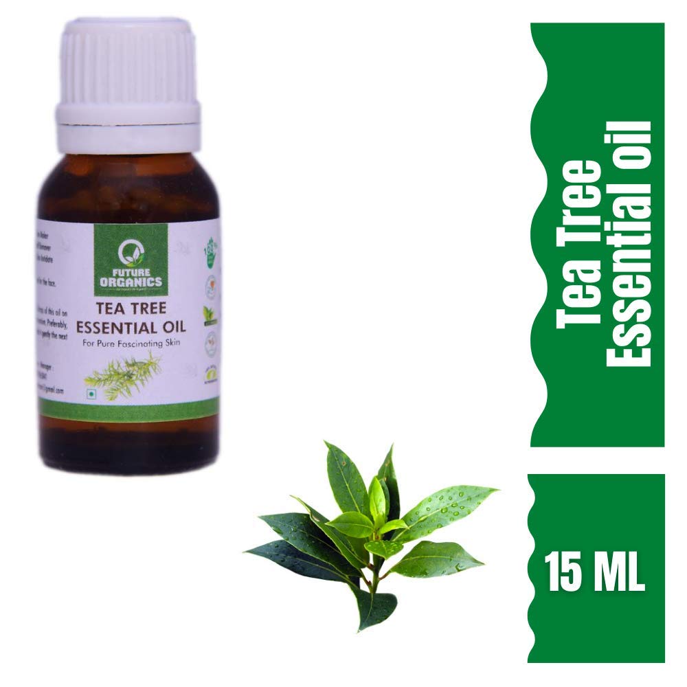 Future Organics Tea Tree Essential Oil - 15ml | 100% Pure Natural Melaleuca Oil for Skin, Hair & Aromatherapy | Perfect for Acne Treatment, Scalp Care & DIY Beauty Recipes