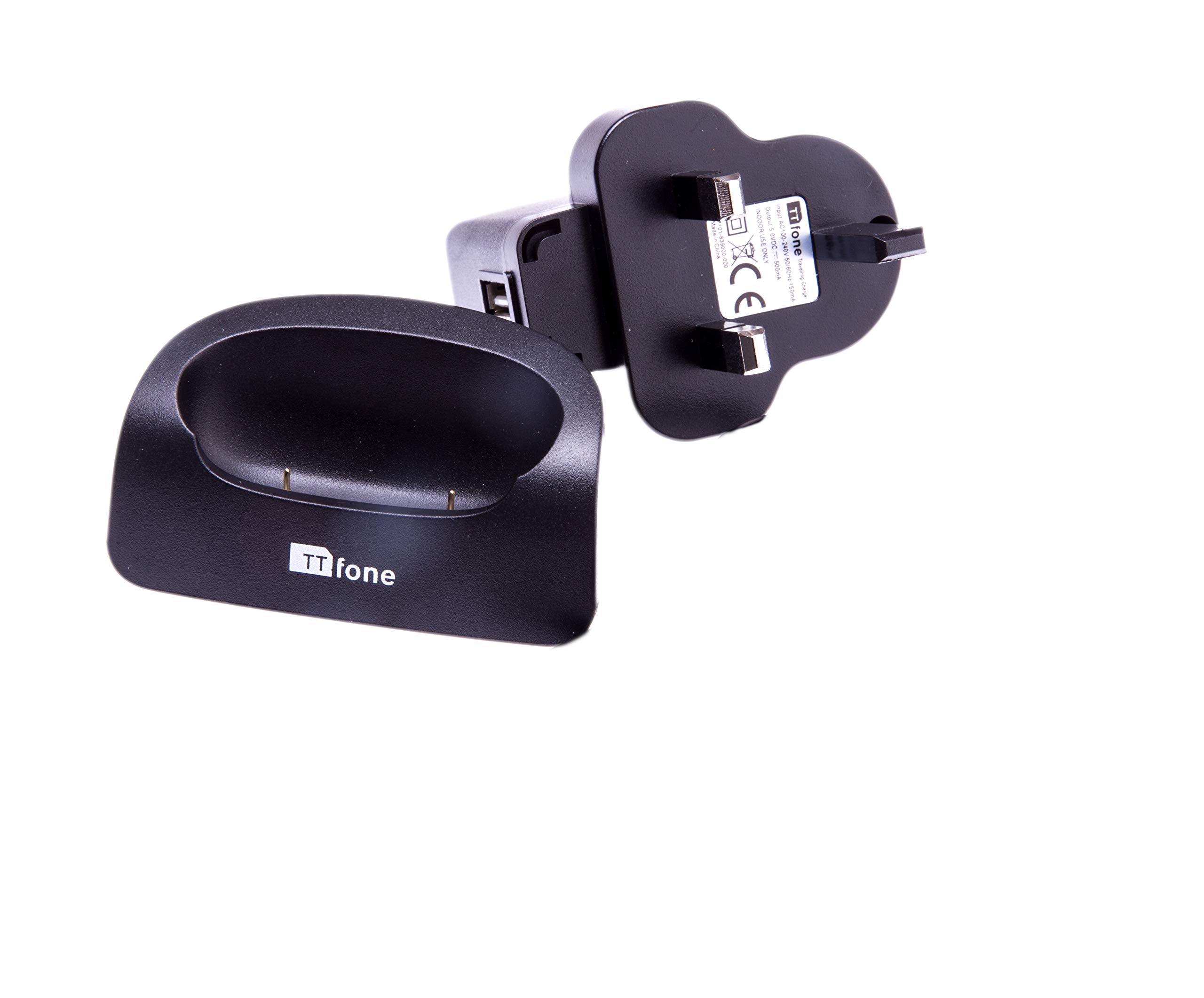 TTfone TT970 Docking Station with Fast Charger - Universal Phone Stand for iPhone, Samsung, Android - Perfect for Home, Office, and Car Use