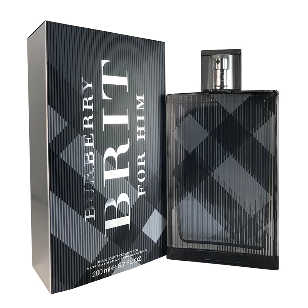 Burberry Brit for Men 6.7 oz Eau de Toilette Spray - Fresh & Masculine Cologne for Day & Night Wear, Work & Special Occasions