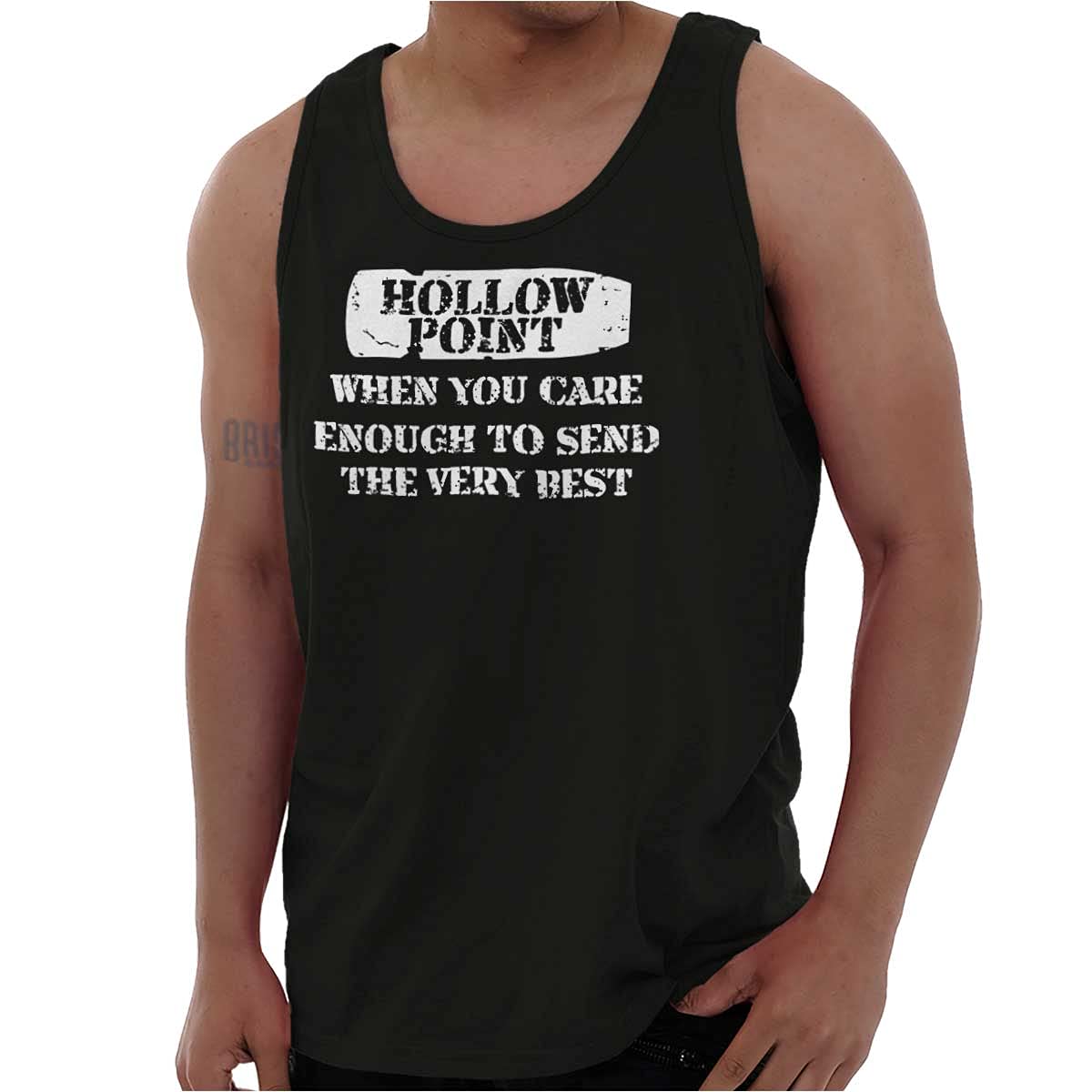 Pro Arms Rights Hollow Point Bullet Ammo Graphic Tank Top for Men & Women - Perfect for Shooting Range, Gun Enthusiast Gifts & 2A Support Apparel
