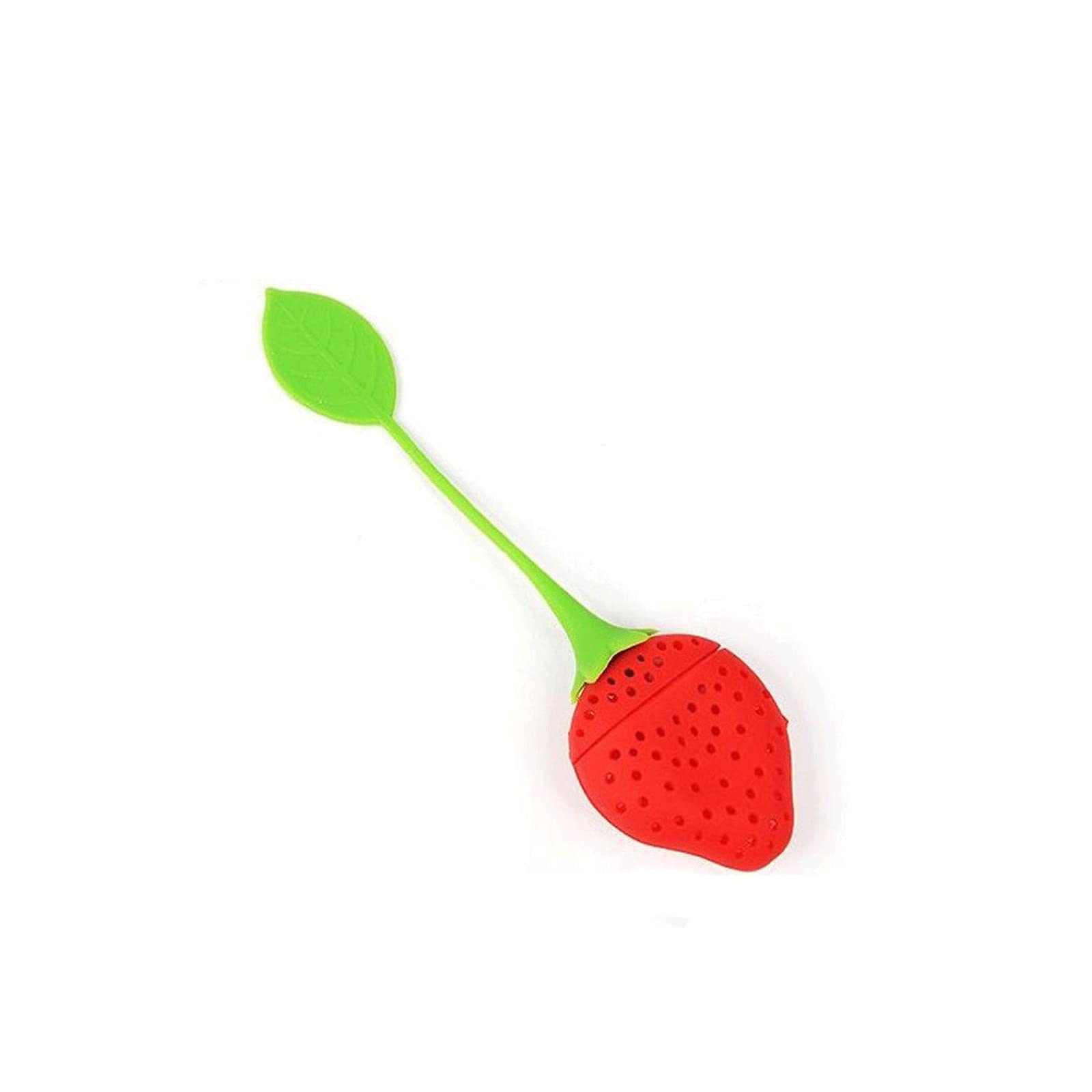 Premium Silicone Tea Infuser Strainer - Cute Strawberry Design for Loose Leaf Tea, Herbal & Spice Filter - Perfect for Home, Office & Tea Party Use