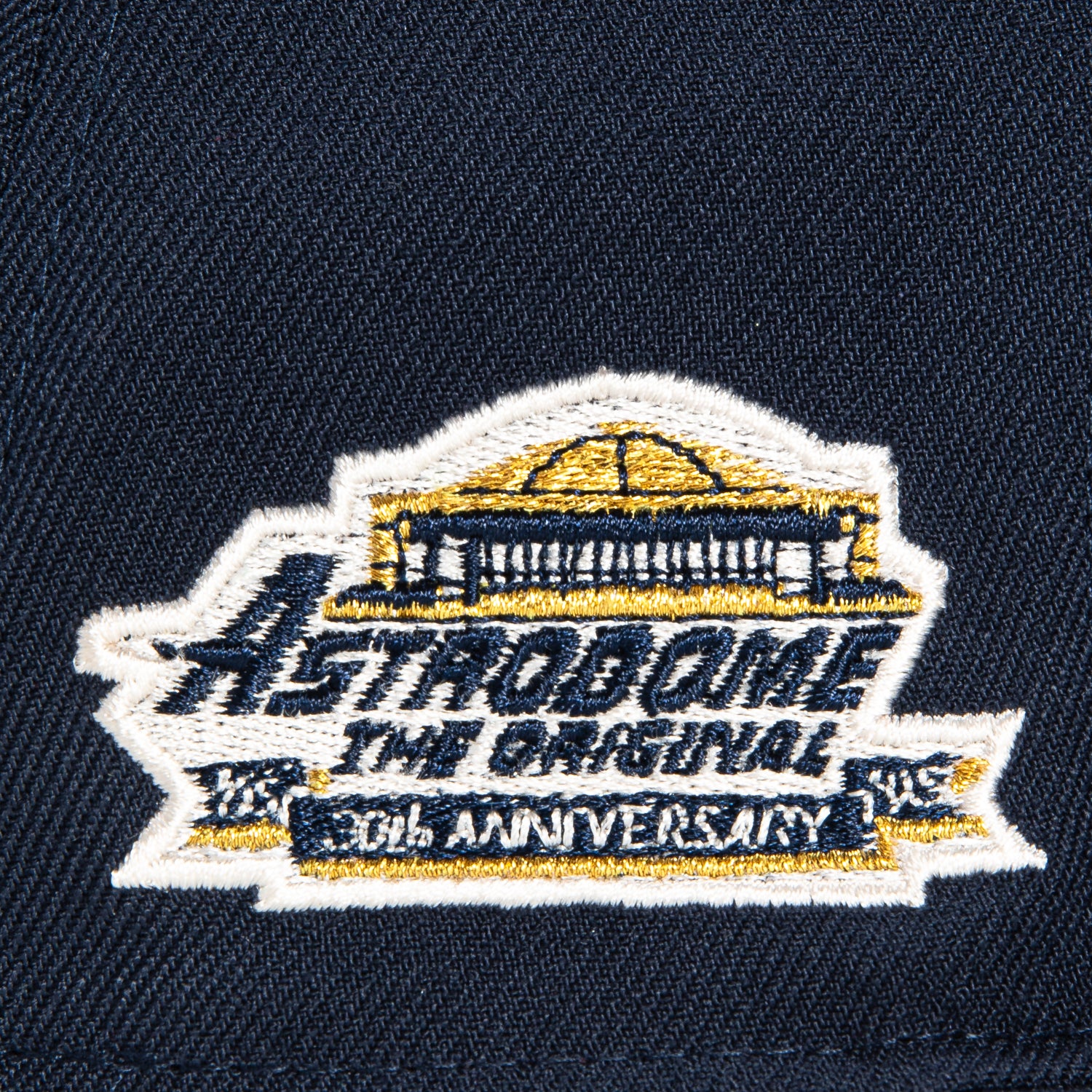 New Era 59Fifty Houston Astros 30th Anniversary Stadium Patch Baseball Cap - Navy & Metallic Gold - Official MLB Licensed Hat for Games & Fan Collection