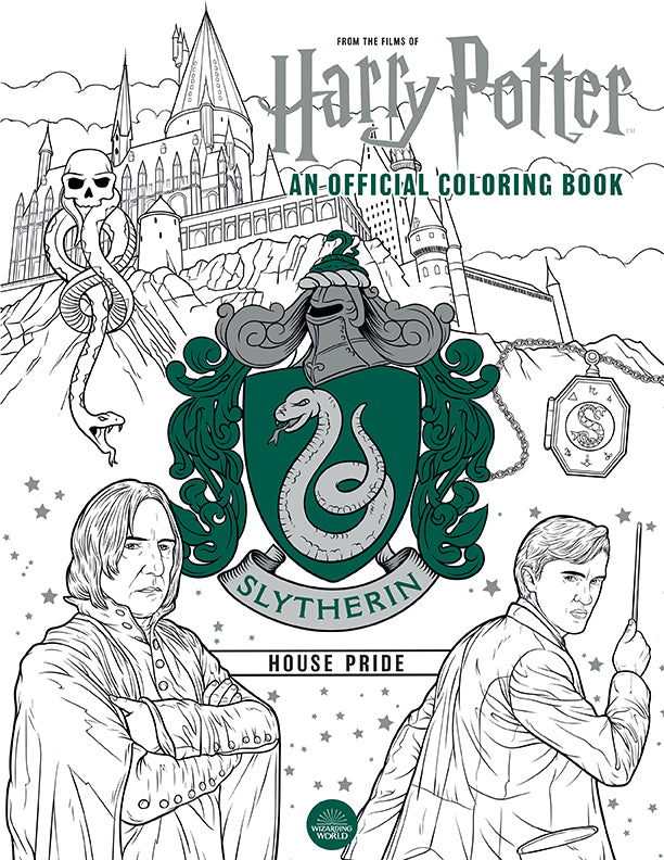 Harry Potter Slytherin House Pride Official Coloring Book - Creative Relaxation for Adults & Kids, Perfect Gift for Fans