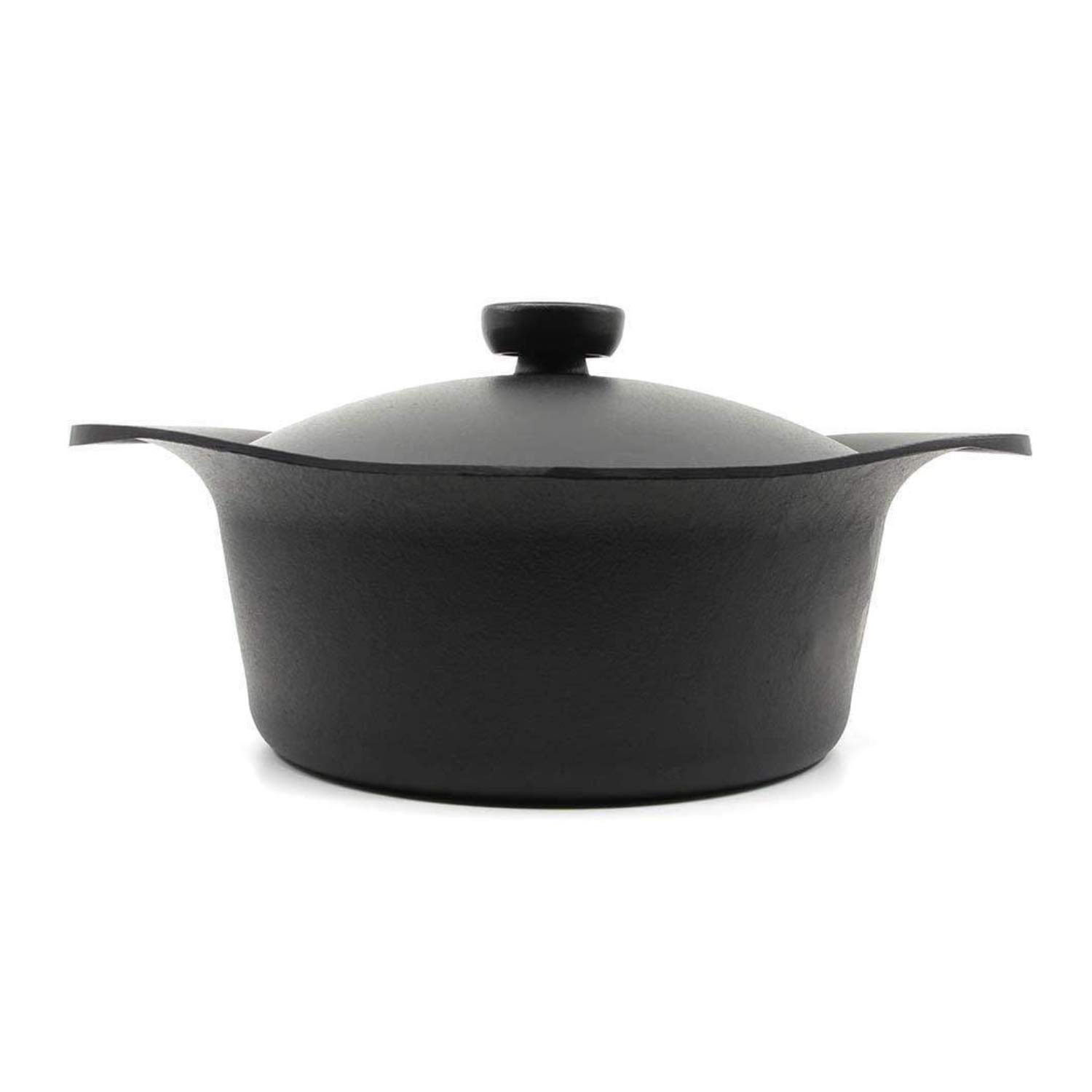 Sori Yanagi Nambu Ironware Deep Iron Pot - Japanese Made Cast Iron Cookware with Lid & Handle, Induction Compatible - Perfect for Soups, Stews & Slow Cooking