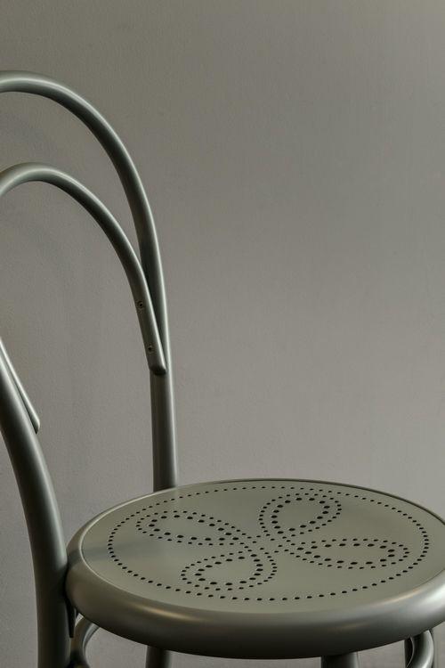 GTV Michael Thonet A14 Perforated Bentwood Side Chair with Woven Cane Seat - Classic Cafe & Dining Room Furniture for Restaurants, Bistros and Home Decor