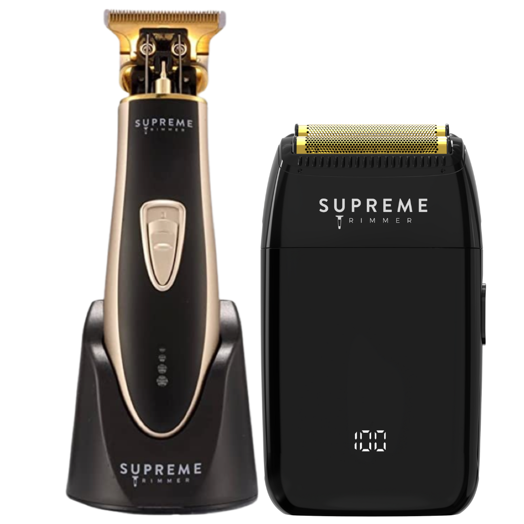 Professional Foil Shaver & T-Shaper Trimmer Set for Men - Electric Razor & Beard Trimmer Combo - Perfect for Travel, Grooming, and Daily Use at Home or Gym