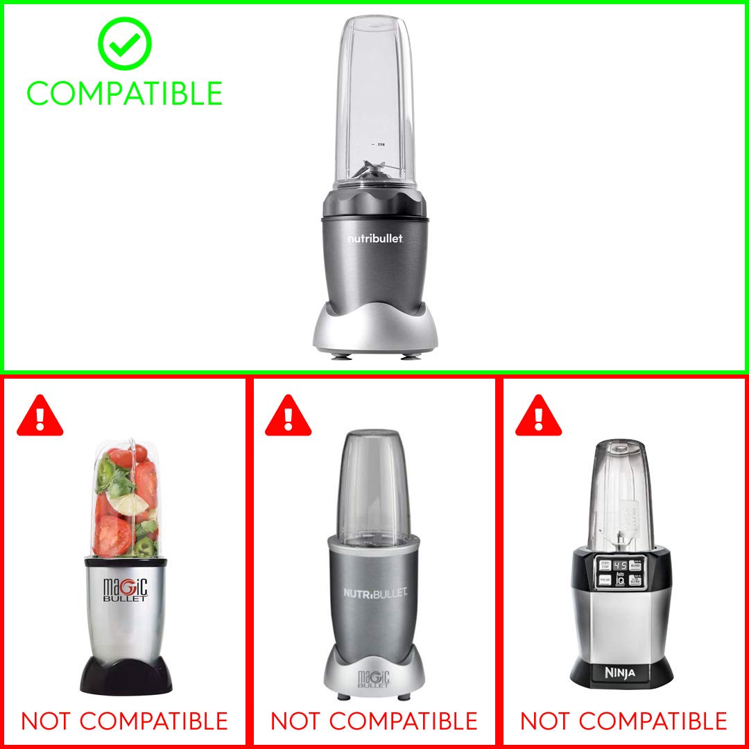 3 Pack 32oz NutriBullet Pro 1000 Blender Cup & Lid - Smoothie & Travel Use