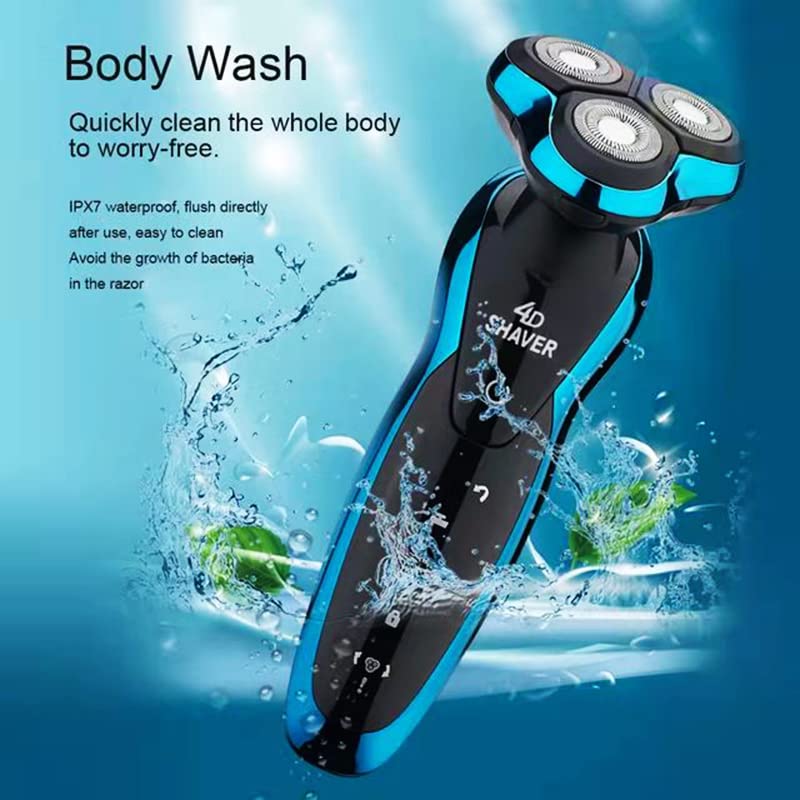 Electric Head Shaver for Bald Men - Rechargeable & Washable Men's Shaver, Smart Shaving Machine with Precision Blades (9001X-E) | Perfect for Travel, Home Use & Quick Head Shaving
