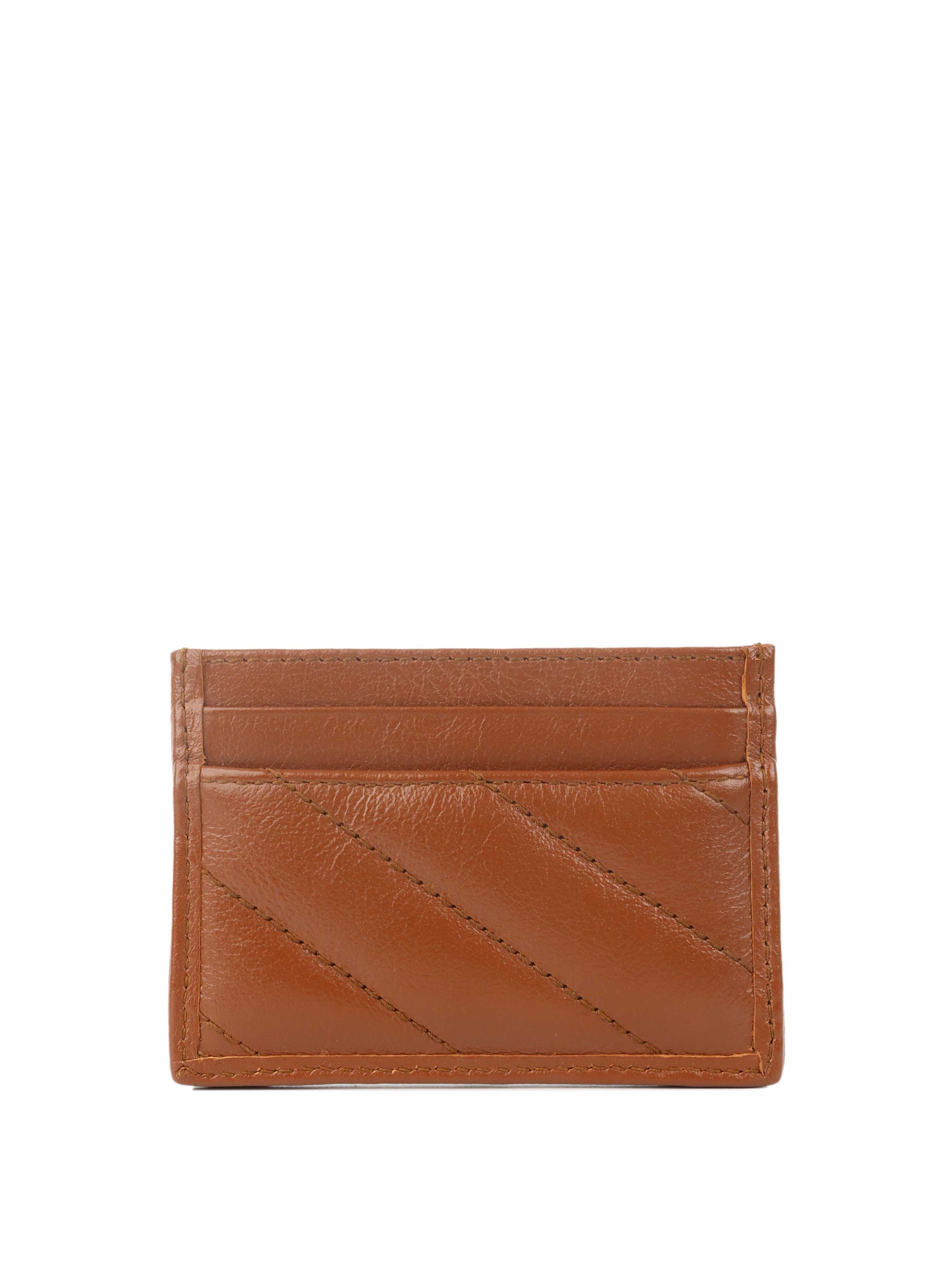 Gucci GG Supreme Brown Leather Card Holder Wallet for Men & Women - Perfect for Everyday Use, Travel & Business