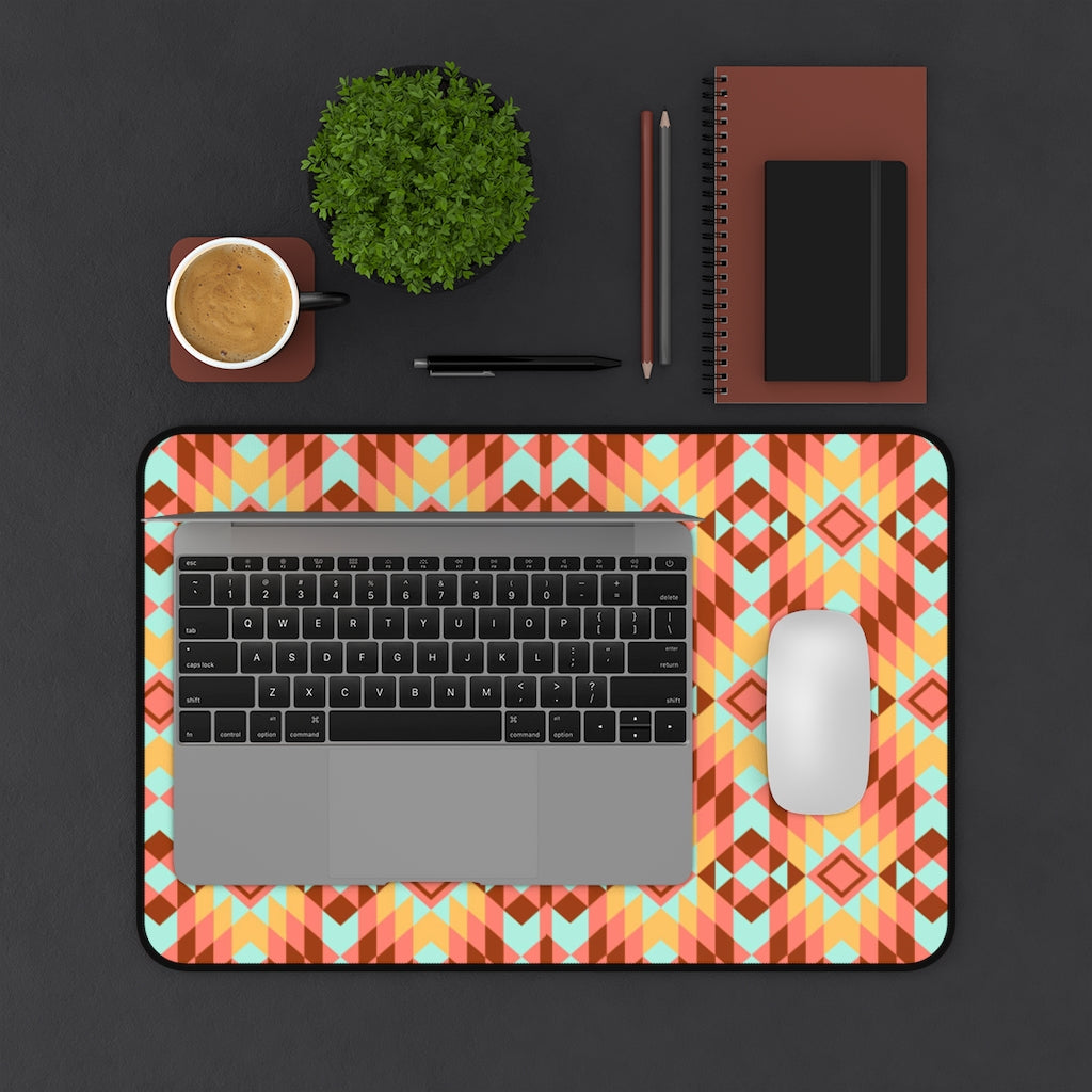 Boho Redwood Creek Southwestern Desk Mat - Large Mouse Pad & Desk Accessory (3 Sizes) - Perfect for Home Office, Gaming Setup & Workspace Decor