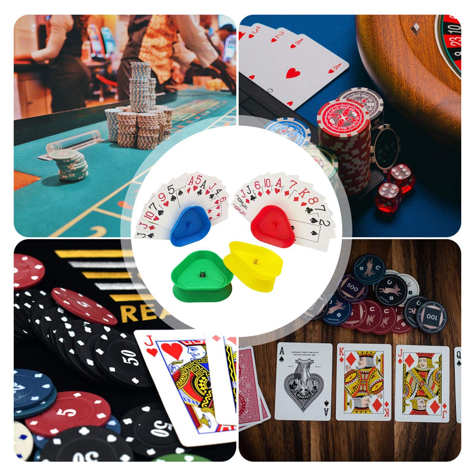 Triangular Card Holder for Hands-Free Play - Perfect for Card Games