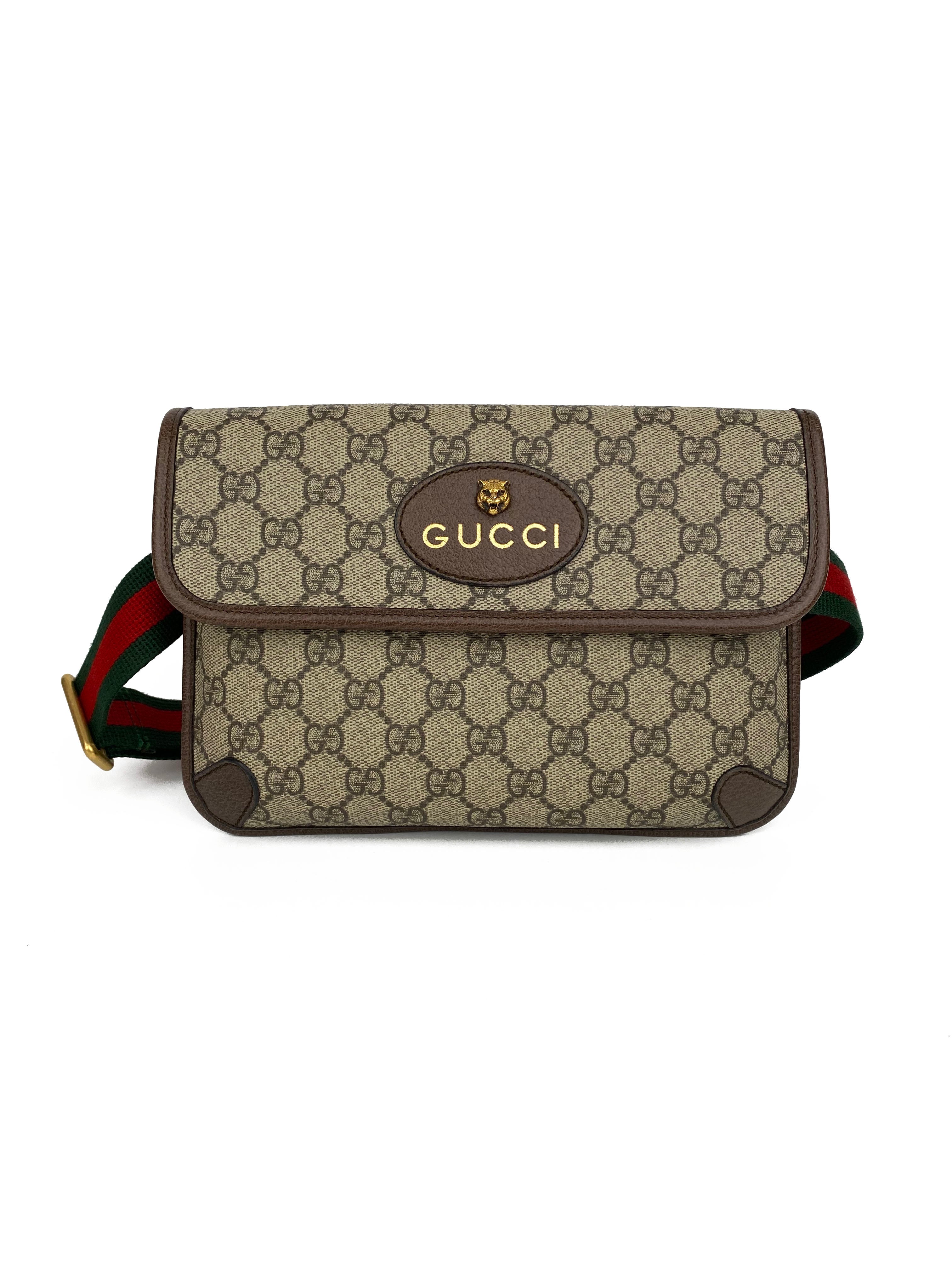 Gucci Neo Vintage GG Supreme Belt Bag for Women - Stylish Crossbody Fanny Pack with Adjustable Strap, Perfect for Travel, Shopping & Everyday Use