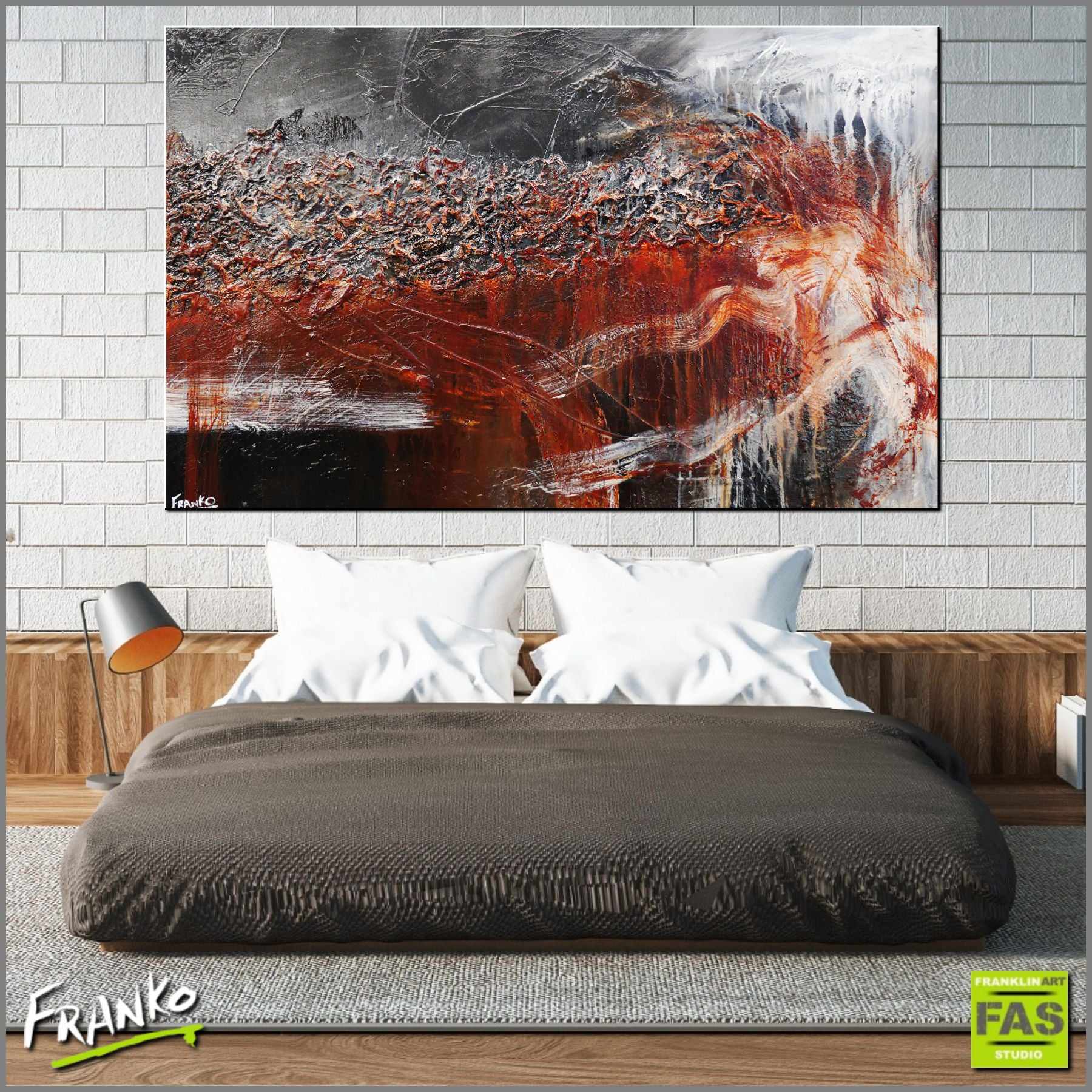 Charcoal Blend 160cm x 100cm Brown Black Textured Abstract Canvas Art - Modern Wall Decor for Living Room, Bedroom & Office