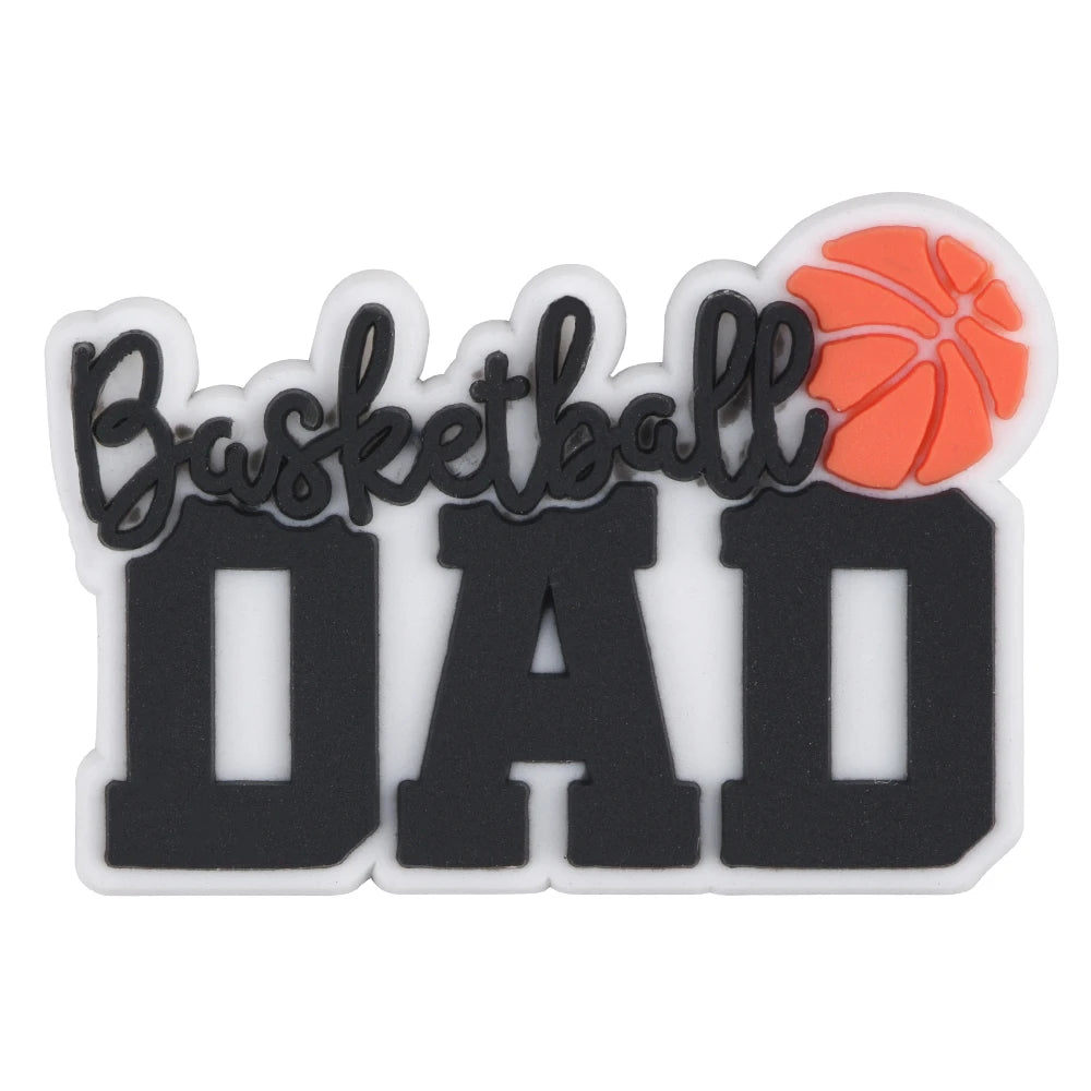 Basketball Shoe Charms for Men - Sports Shoe Accessories & Decorations - Perfect Gift for Dad, Xmas Party, Basketball Fans & Sneaker Lovers - Great for Game Days, Casual Wear & Sneaker Customization