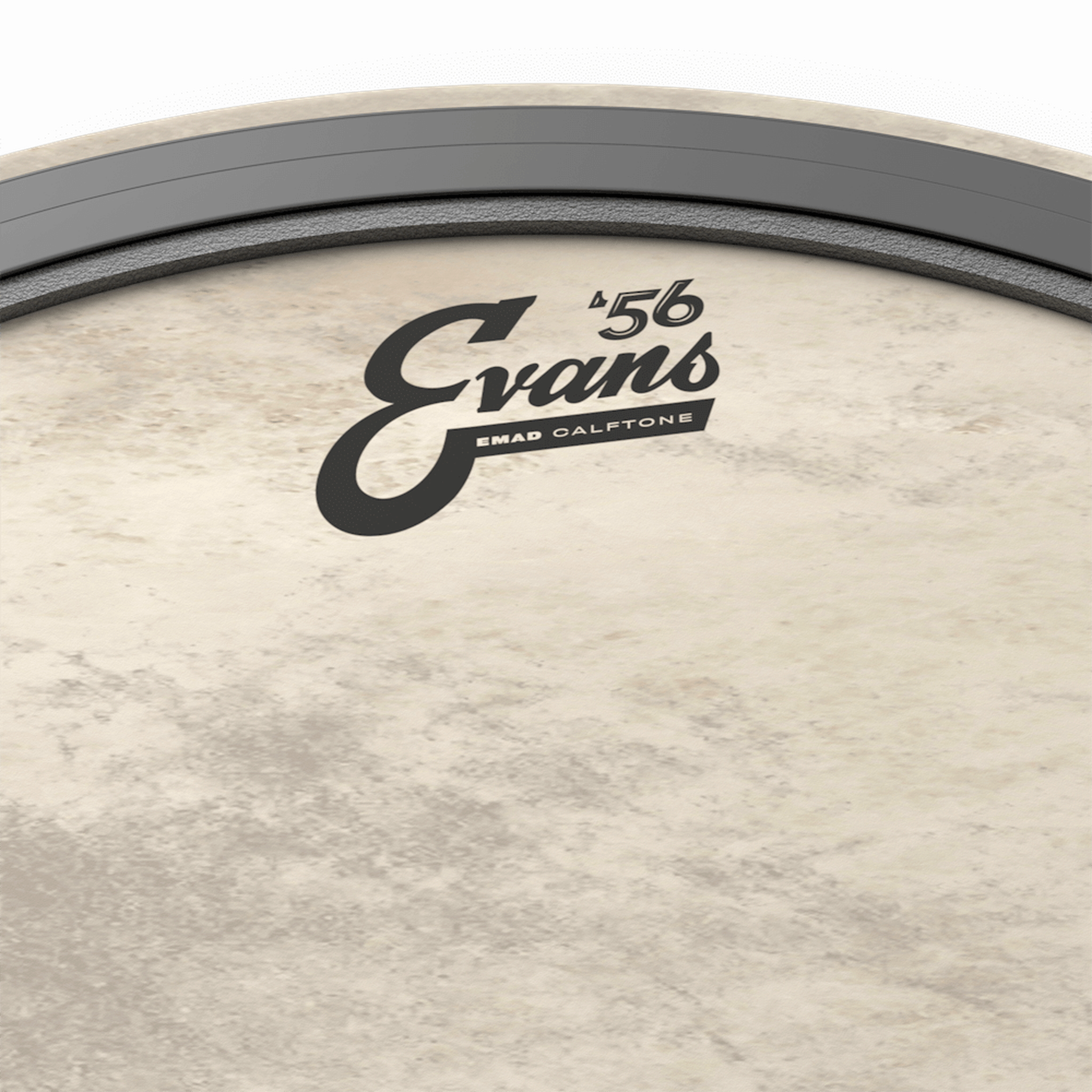 EVANS EMAD CALFTONE Bass Drum Head 18 Inch - Premium Drum Skin for Clear, Deep Tones - Perfect for Live Performances, Studio Recording & Drum Kits