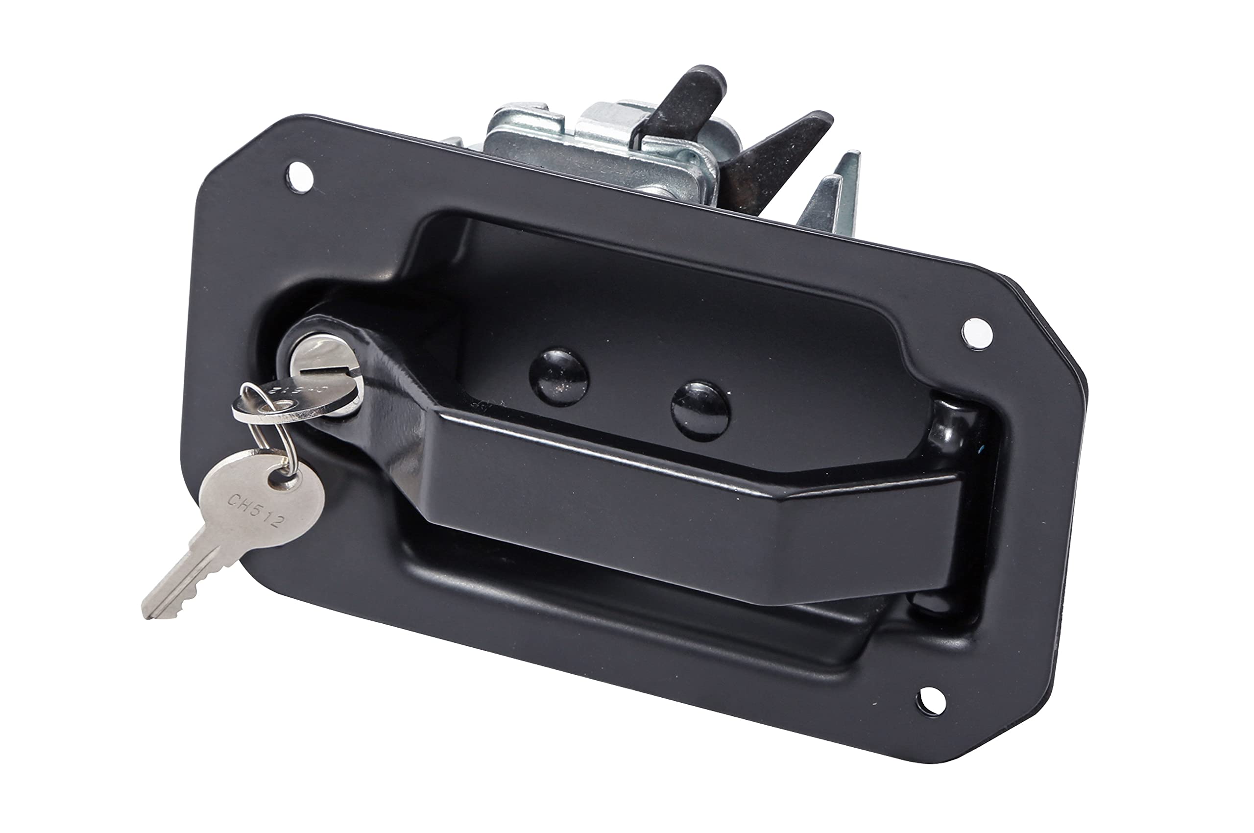 Dee Zee DZTBLATCH4B Heavy-Duty Toolbox Pull Handle - Secure & Ergonomic Grip for Truck, Van, and Trailer Toolboxes - Perfect for Mechanics, Contractors, and DIY Enthusiasts