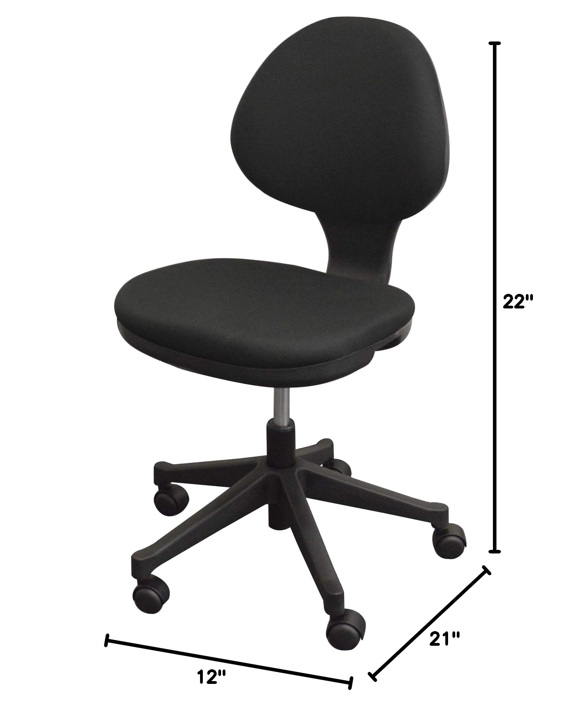 Adjustable Height Jewelry Making Workbench with Black Fabric Swivel Chair - Professional Jewelers Bench for Crafting, Repair & Design - Perfect for Home Studios & Workshop Use