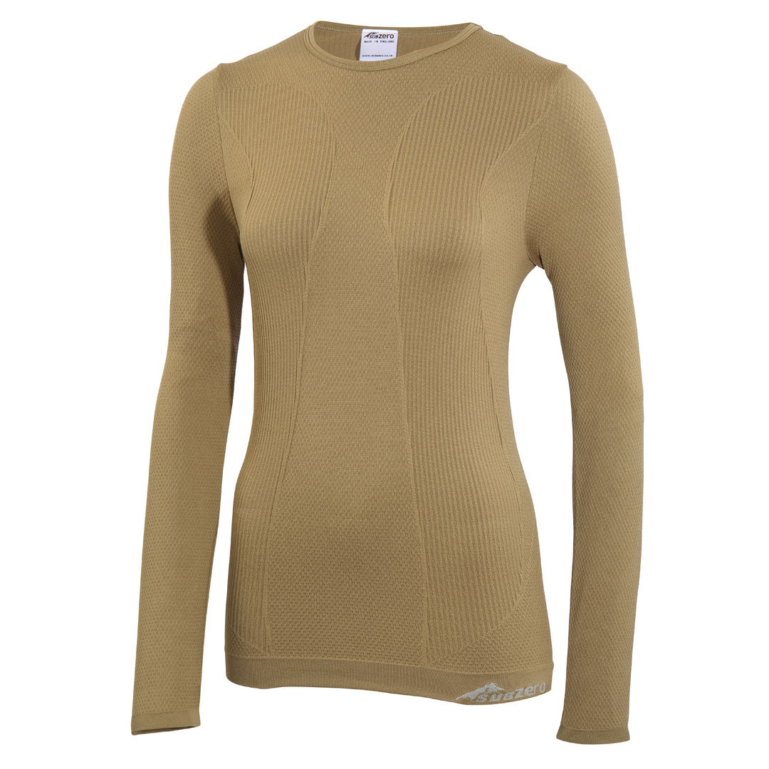 Factor 1 Plus Women's Thermal Long Sleeve Base Layer Top - Warm Winter Shirt for Hiking, Skiing & Outdoor Activities