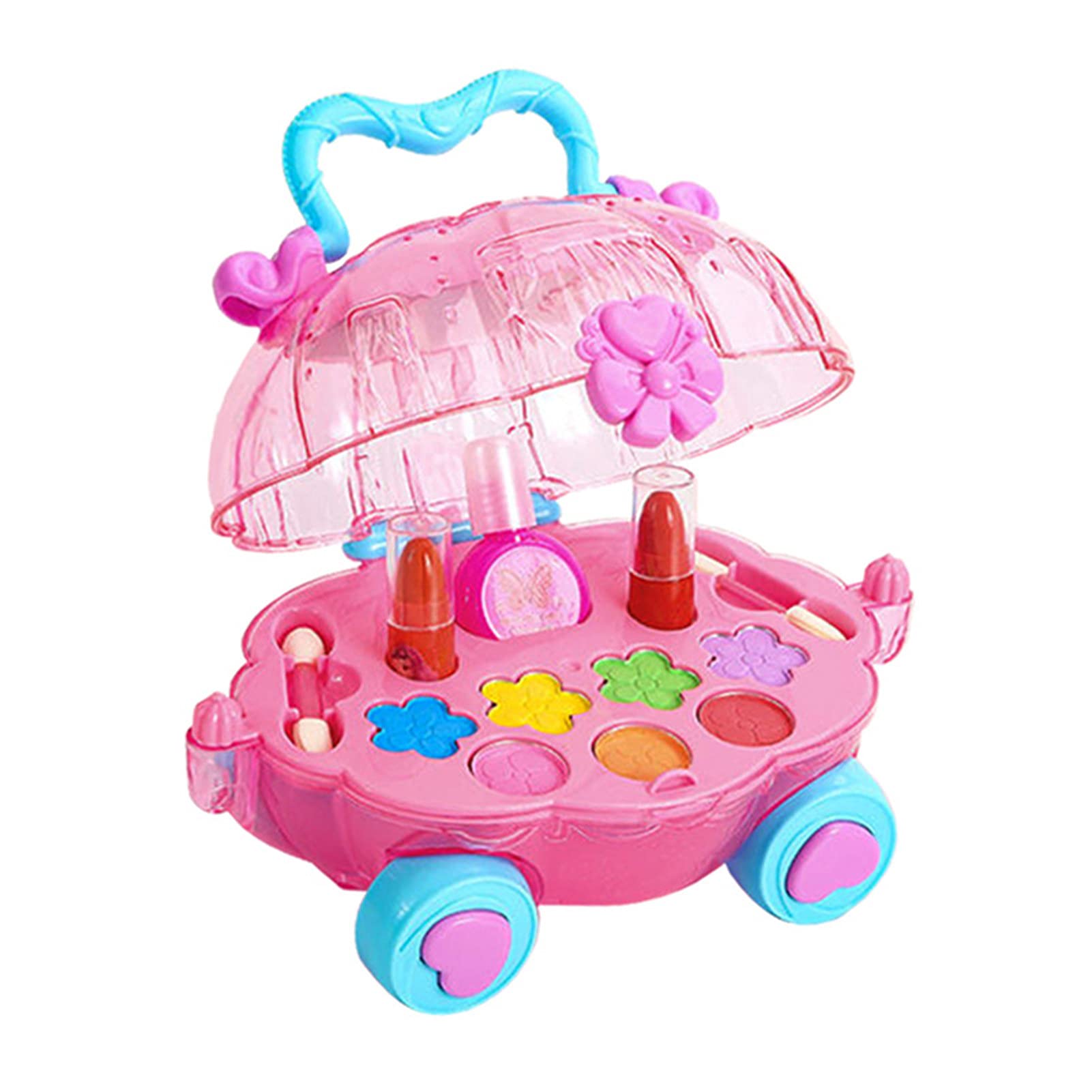 NUZYZ Realistic Kids Makeup Toy Set - Expertly Crafted DIY Cosmetic Playset for Girls, Fun Gift for Birthday & Pretend Play - Perfect for Dress Up & Role Playing Games