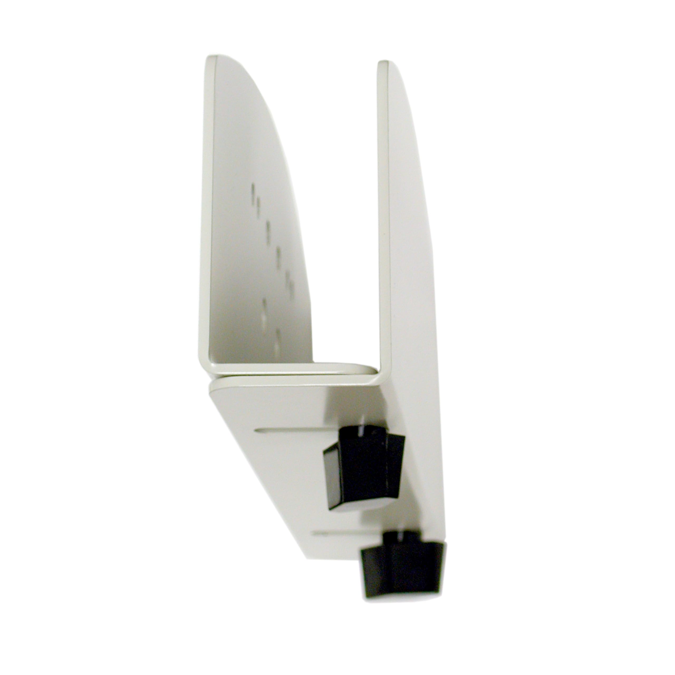 Ergotron Vertical Small CPU Holder - Compact White VESA Mount Bracket for Monitor Arms, Neo-Flex Carts & Wall Tracks - Perfect for Office Workstations & Home Computer Setups