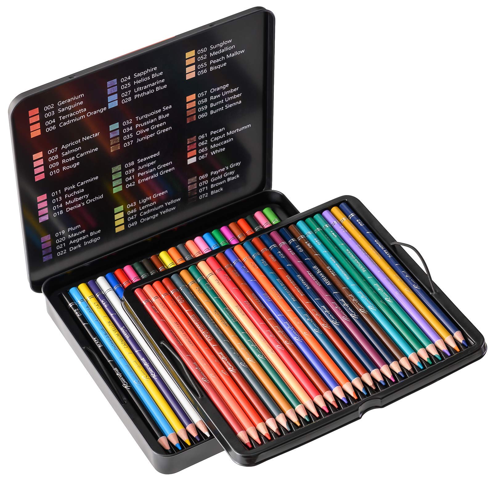 48 Premium Soft Core Colored Pencils Set - Vibrant Oil-Based Artist Pencils for Adult Coloring Books, Professional Drawing & Sketching - Perfect for Beginners, Kids & Artists (Home, Office, Classroom, Art Studio Use)