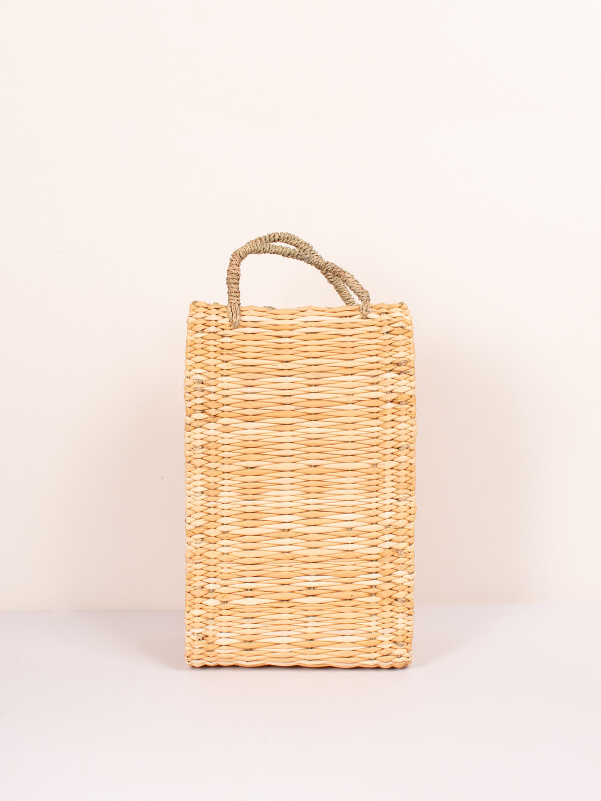 Handwoven Reed Box Basket - Natural Storage Organizer for Home Decor, Bathroom & Office | Eco-Friendly Wicker Bins for Shelves, Closet & Laundry Room