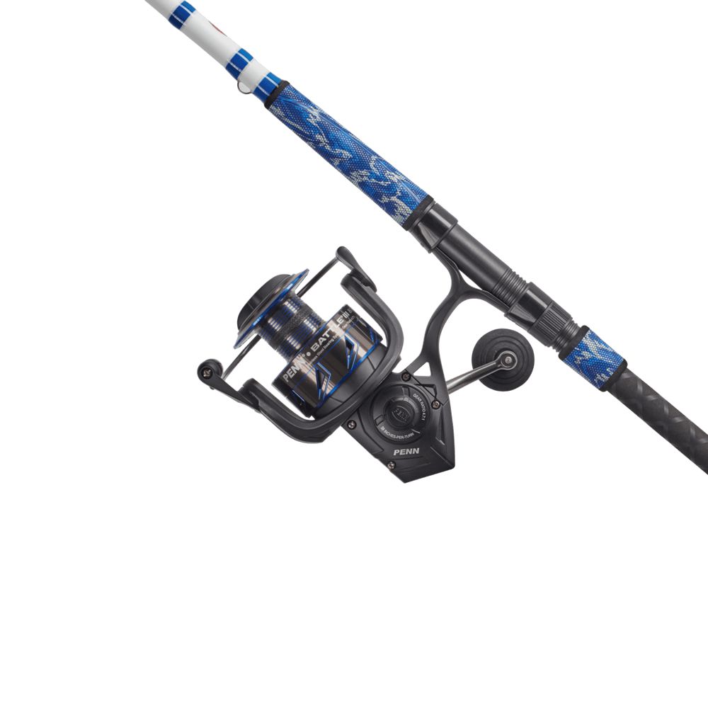 Penn Battle III LE Fishing Rod and Reel Combo - Lightweight Spinning Rod with Smooth Drag System for Saltwater and Freshwater Fishing - Perfect for Bass, Trout, and Inshore Angling