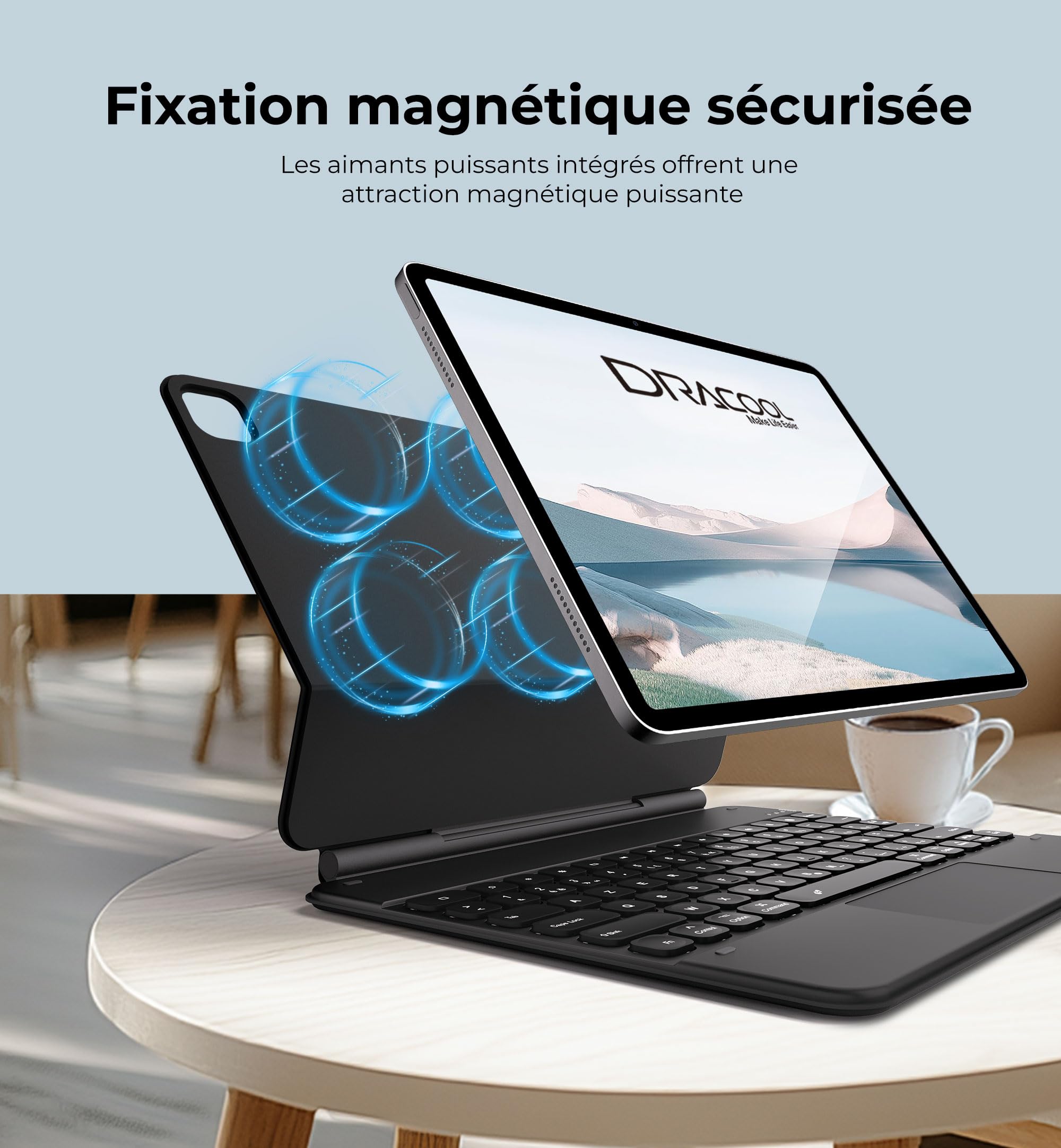 Dracool Bluetooth Magic Keyboard Case for iPad Air 13