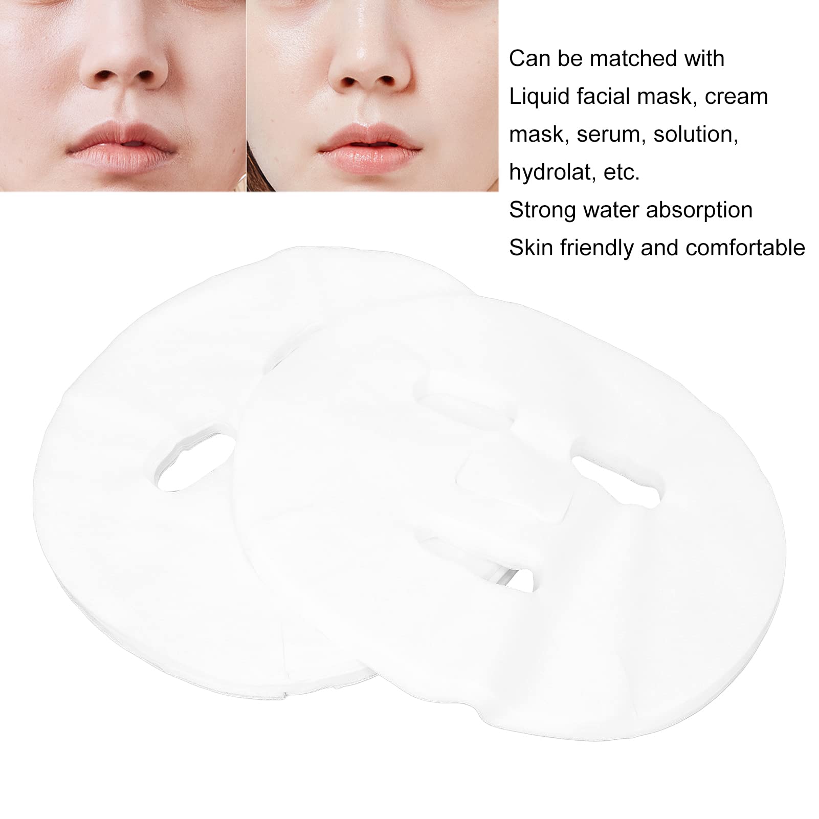 Premium Cotton Facial Paper Sheets - Hypoallergenic & Skin-Friendly for Professional Skincare & Beauty Salon Use | Ideal for Wet Compress, Makeup Removal & Spa Treatments