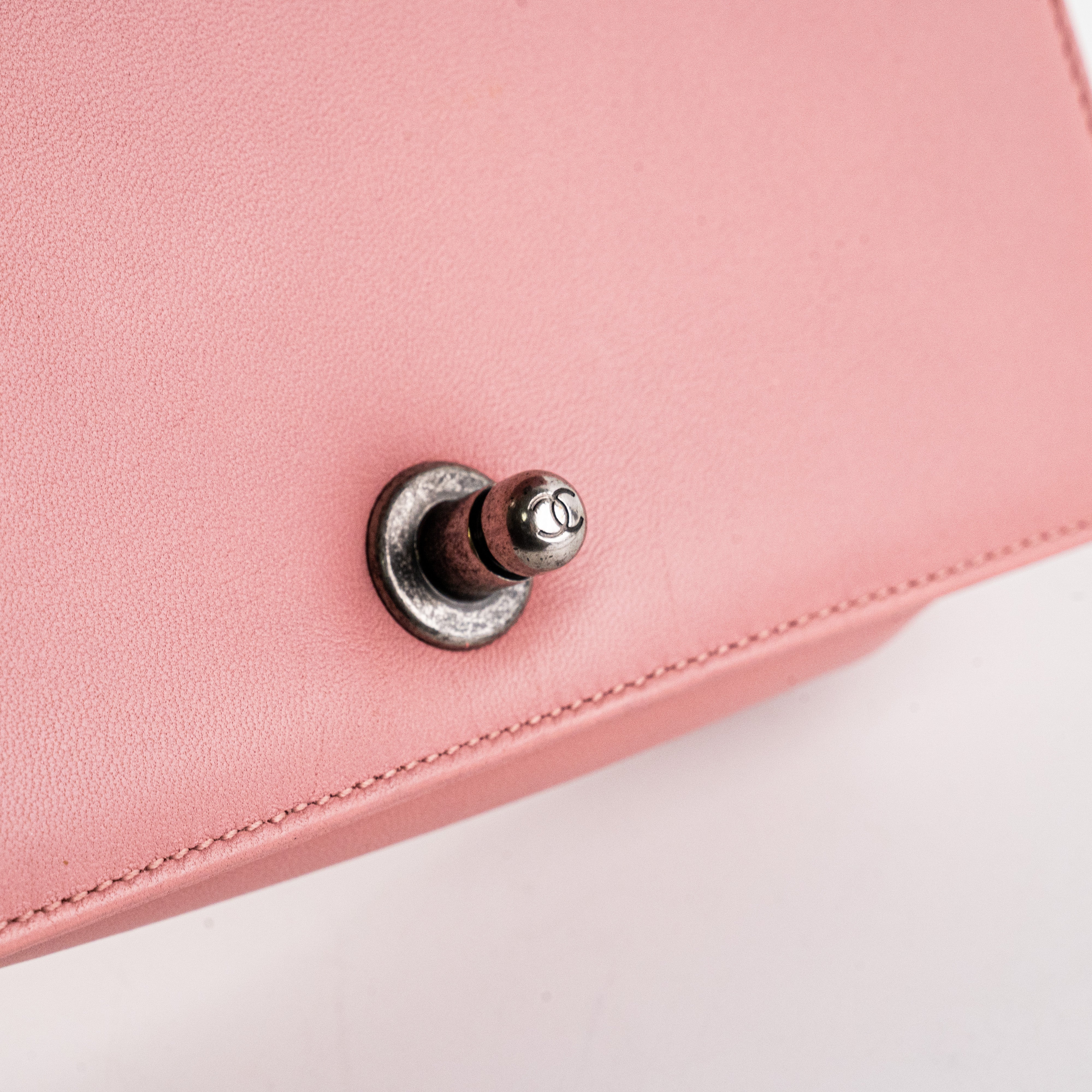 Chanel Small Lambskin Boy Bag in Pink - Luxury Crossbody Handbag for Women | Perfect for Date Night, Parties & Everyday Elegance