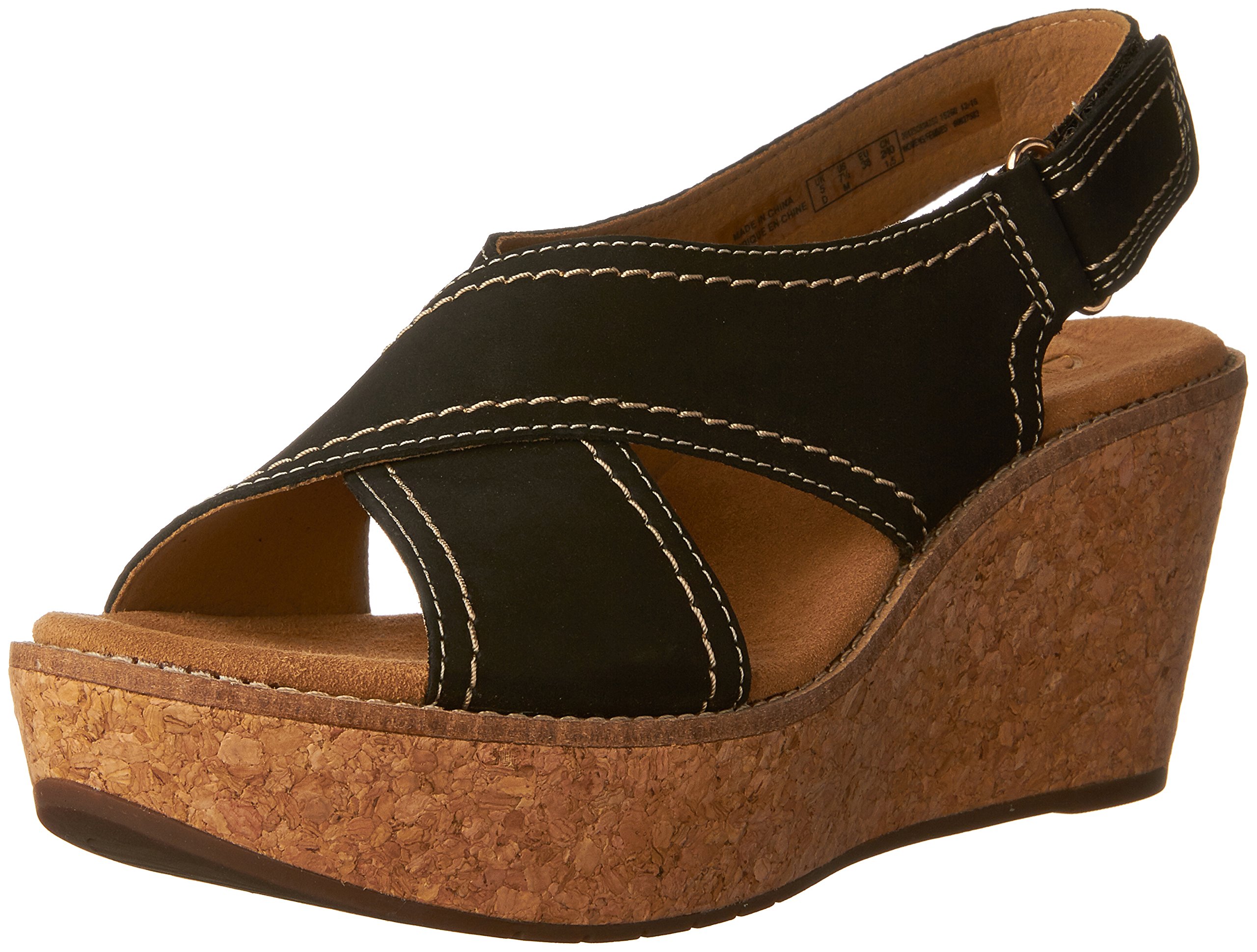 Clarks Aisley Tulip Women's Wedge Sandals - Comfortable Summer Casual Shoes for Beach, Vacation & Outdoor Walking