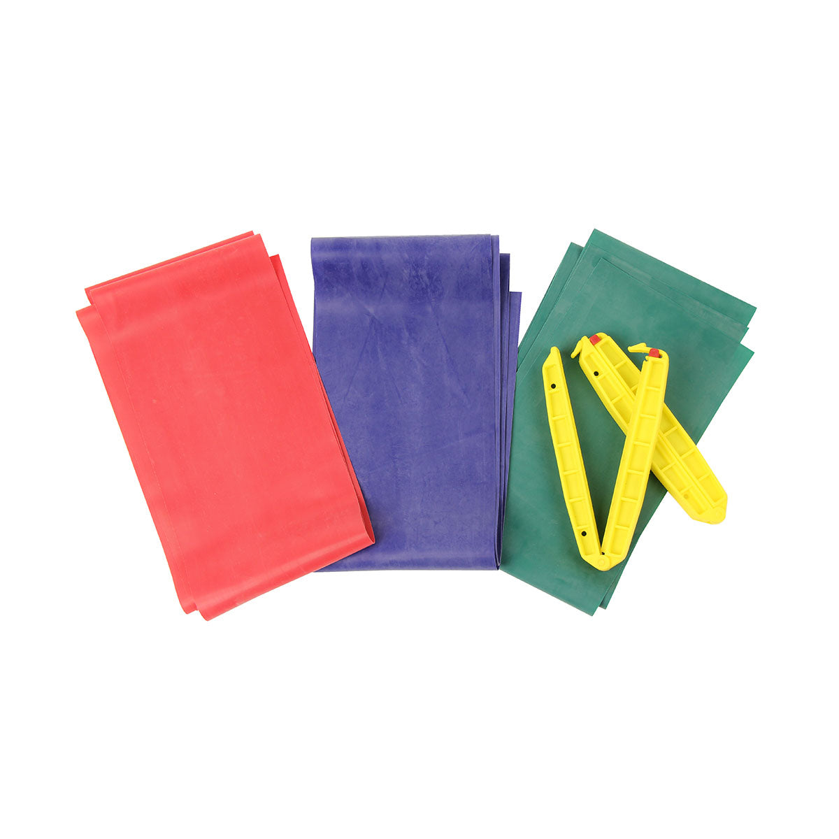 Premium MAD Fitness Resistance Bands Set of 3 - Latex Exercise Bands for Home Workouts, Strength Training, Yoga & Physical Therapy - Light/Medium/Heavy Tension Levels for All Fitness Levels