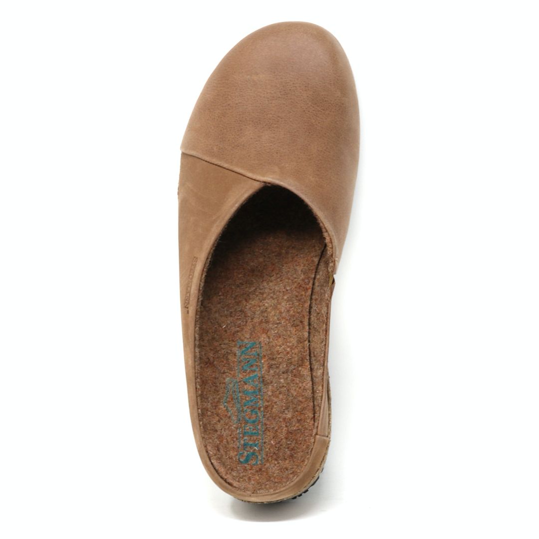 Women's Elsa Leather & Nubuck Wedge Mule Slides - Comfortable Casual Shoes for Women, Perfect for Spring/Summer Outfits, Beach, Shopping & Daily Wear