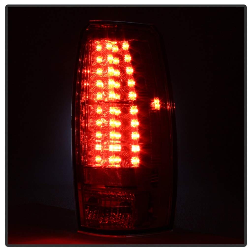 2007-2013 Chevy Avalanche LED Smoke Tail Lights Pair - Spyder ALT-YD-CAV07-LED-SM (5032485) | Durable & Stylish Upgrade for Night Driving & Custom Look