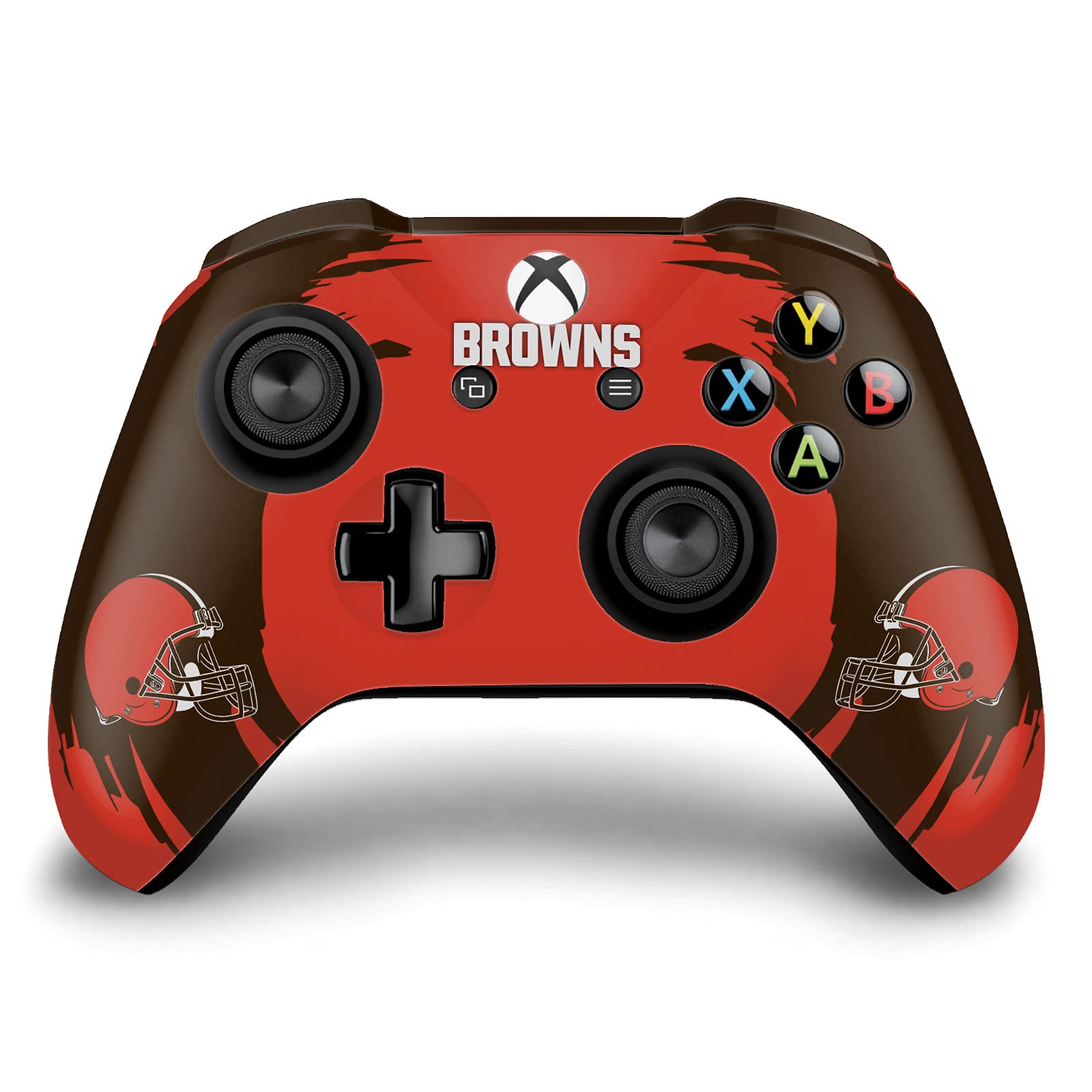 Official NFL Cleveland Browns Vinyl Gaming Skin Sticker Decal Compatible with Xbox One S/X Controller - Perfect for Gamers & Sports Fans