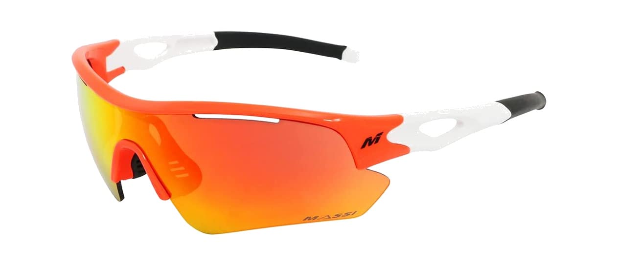 Massi 45866 Orange Sunglasses for Men & Women - UV Protection, Polarized, Fashionable - Perfect for Driving, Beach, Outdoor Activities