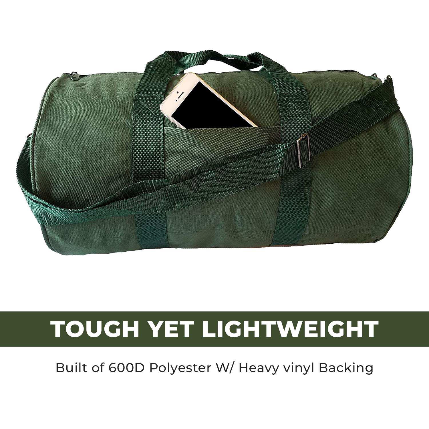 ImpecGear Round Duffel Bag for Team Sports Equipment - Waterproof Travel Gym Bag with Shoulder Strap - Perfect for Soccer, Basketball, Yoga & Workout Gear Storage - Great for Travel, Gym, Sports Practice & Weekend Getaways