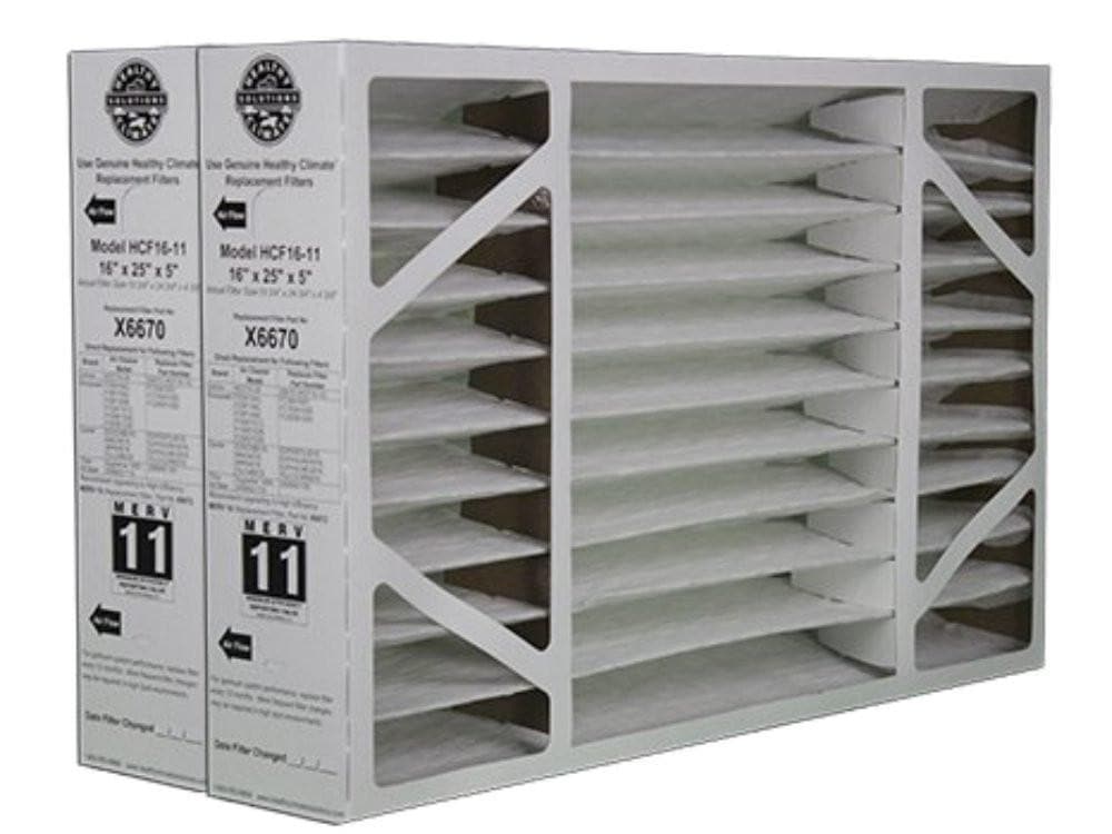 Lennox X6670 OEM 16x25x5 MERV 11 Replacement Air Filter - 2 Pack - Perfect for HVAC Systems, Home & Office Air Purification