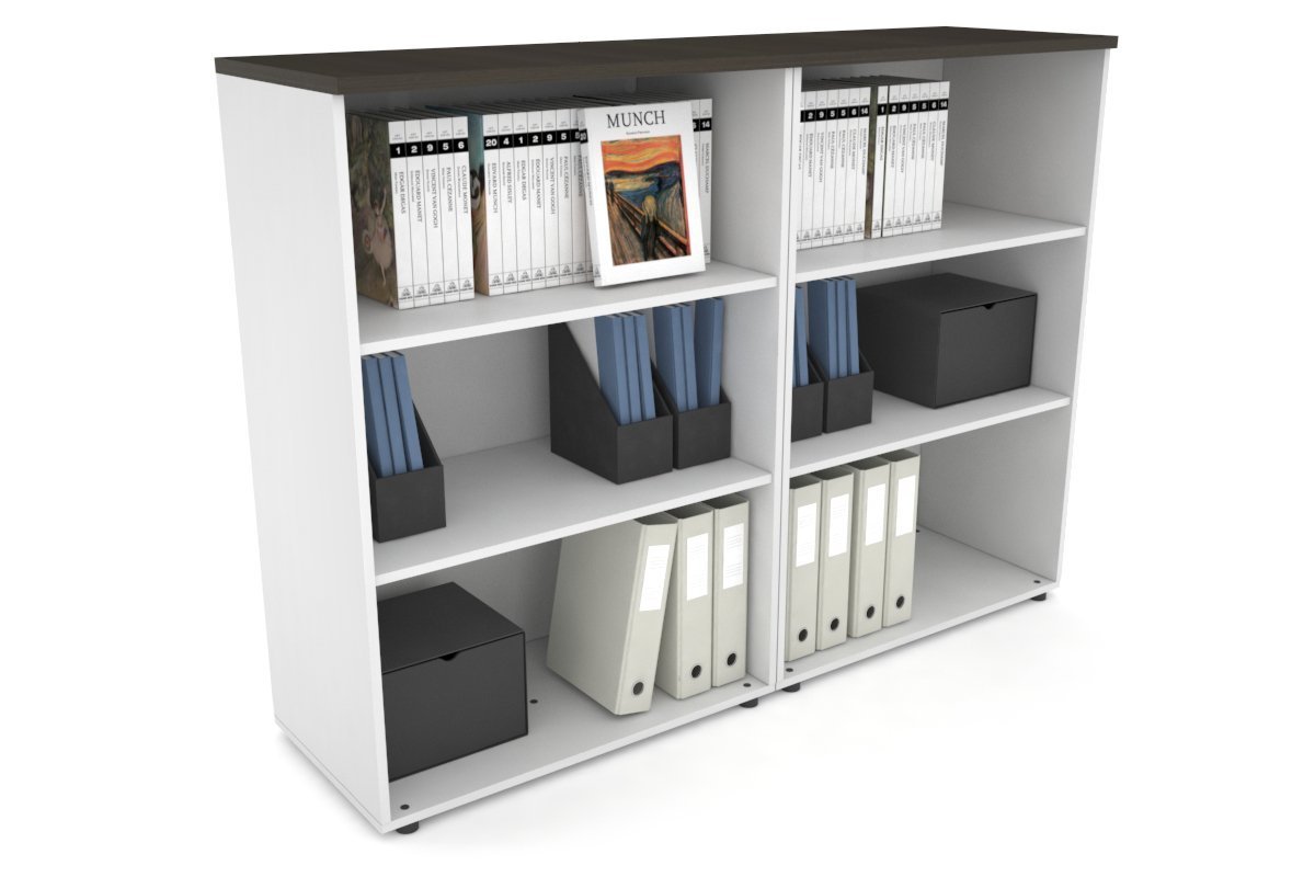 Open Bookcase for Home Office - Medium Size 1600W x 1170H x 450D - Modern Bookshelf for Living Room, Bedroom & Study Organization