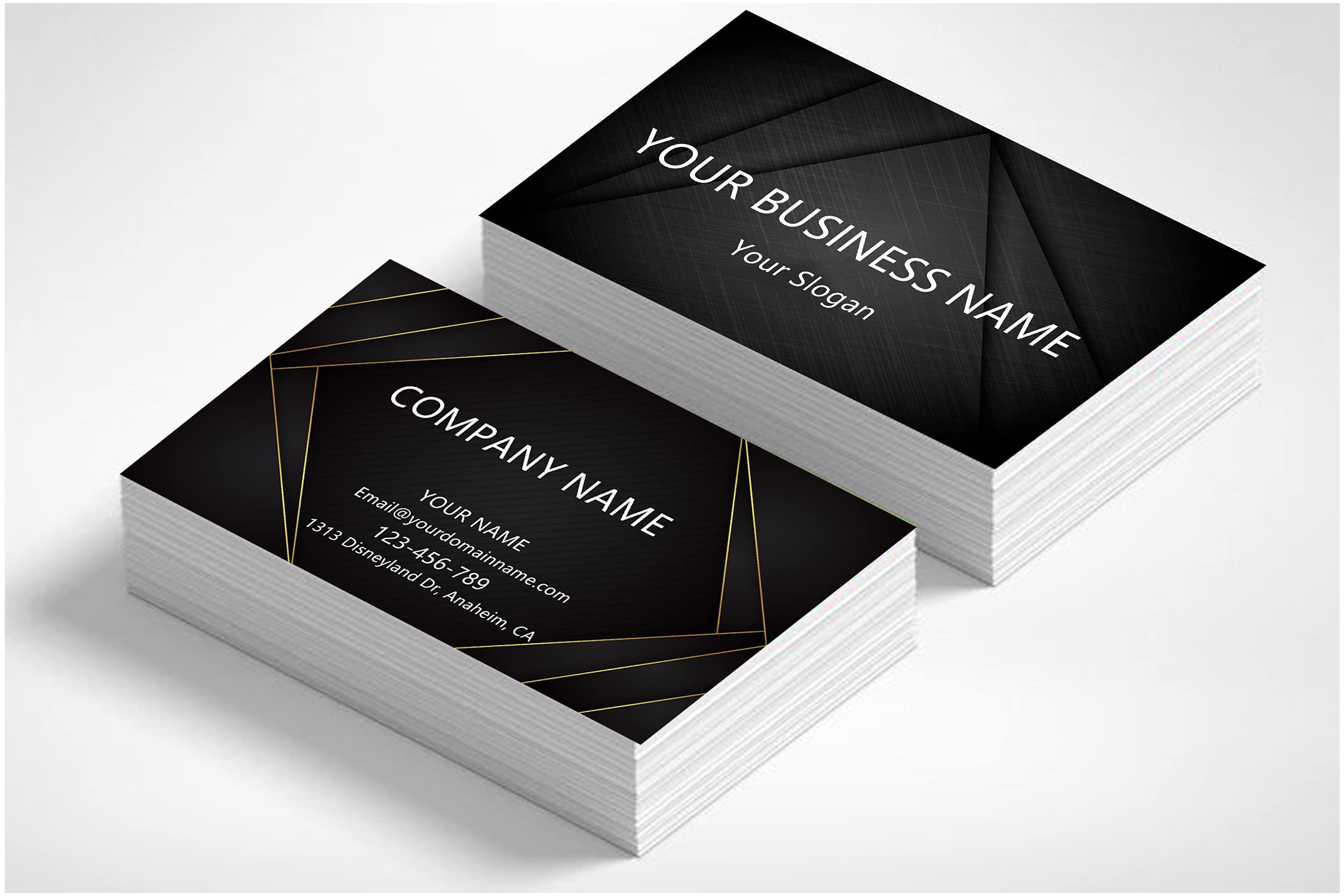 Custom Printed Business Cards 500 pcs - Personalized with Your Logo, Photo & Text - Premium 200GSM Thick Cardstock - 3.5
