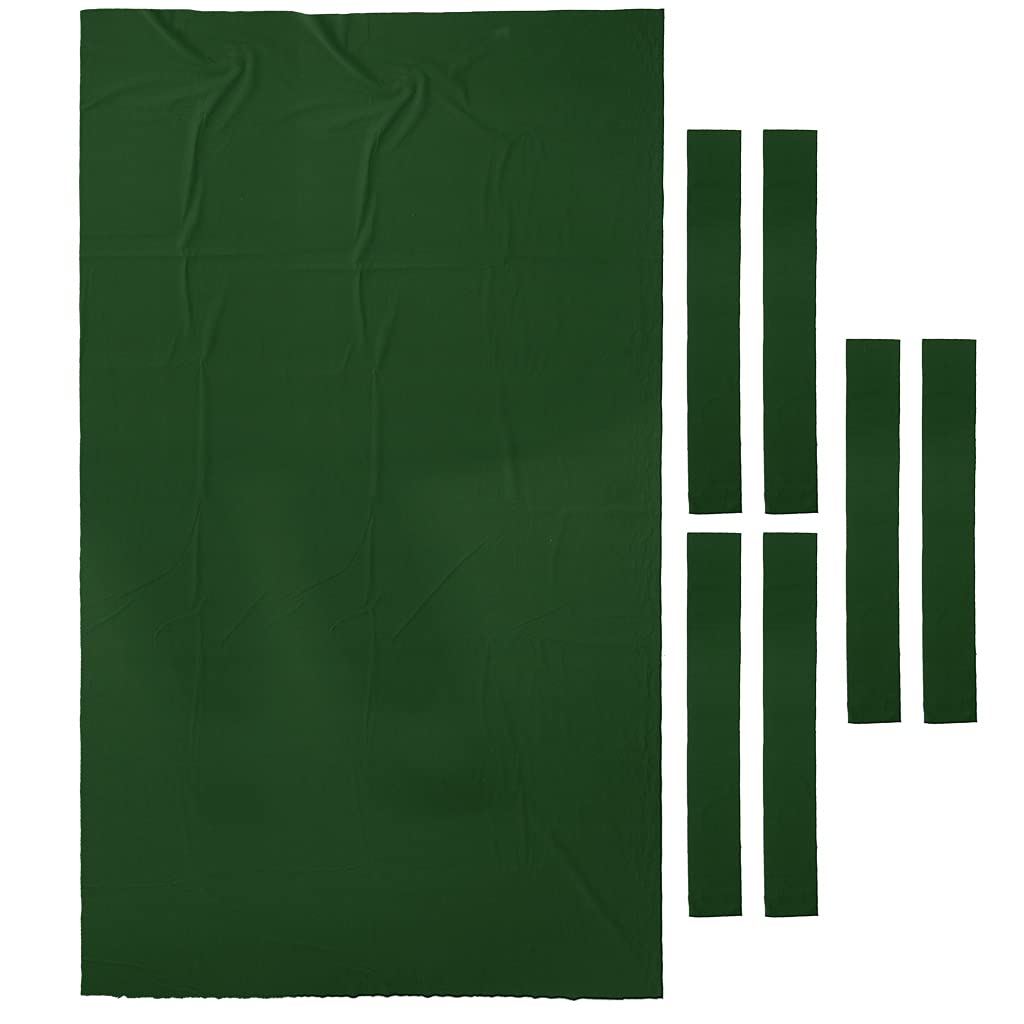 Premium 8' Performance Pool Table Felt & 6 Cushion Cloth Strips - High-Quality Billiard Table Accessories for 8-Foot Tables (Multiple Color Options) | Perfect for Home Game Rooms, Bars, and Professional Pool Halls