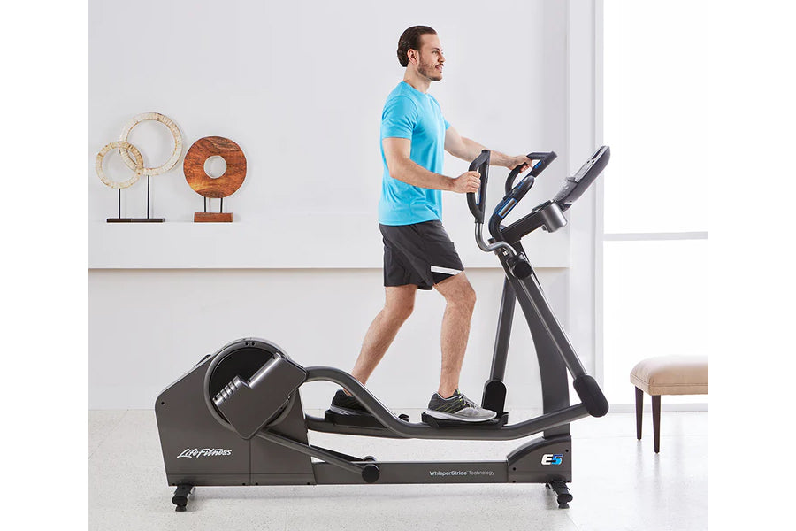 Life Fitness E5 Elliptical Cross Trainer Machine - Low Impact Cardio Equipment for Home Gym Workouts | Perfect for Weight Loss, Full Body Exercise & Joint-Friendly Fitness