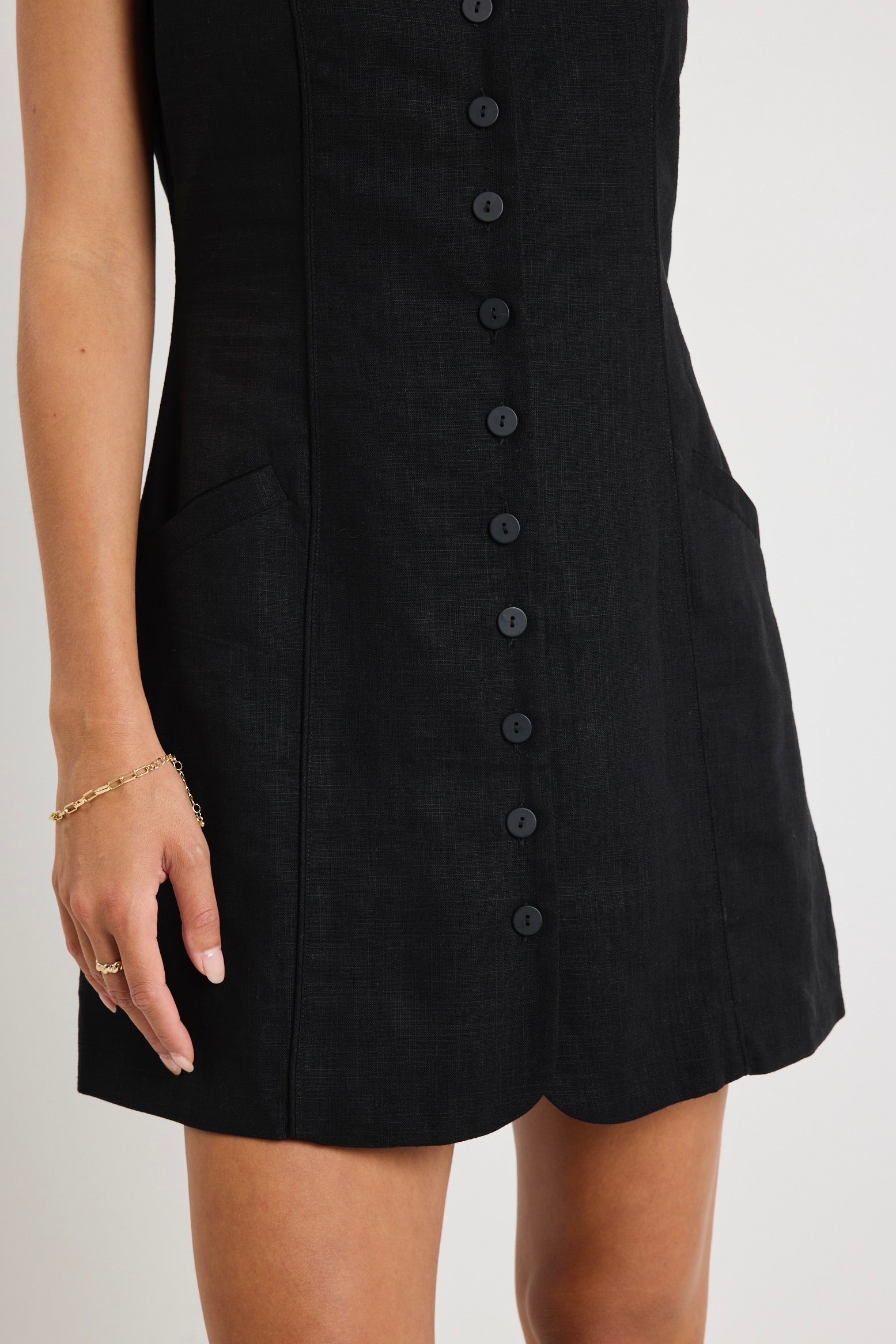 Escape Black Mini Vest Dress - Stylish & Comfortable Women's Sleeveless Dress for Casual Wear, Night Out, and Summer Fashion