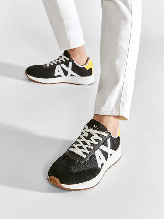 Armani Exchange Men's Dusseldorf Sneakers - Stylish Casual Shoes for Men | Comfortable Walking & Everyday Wear | Perfect for Work, Travel & Street Fashion