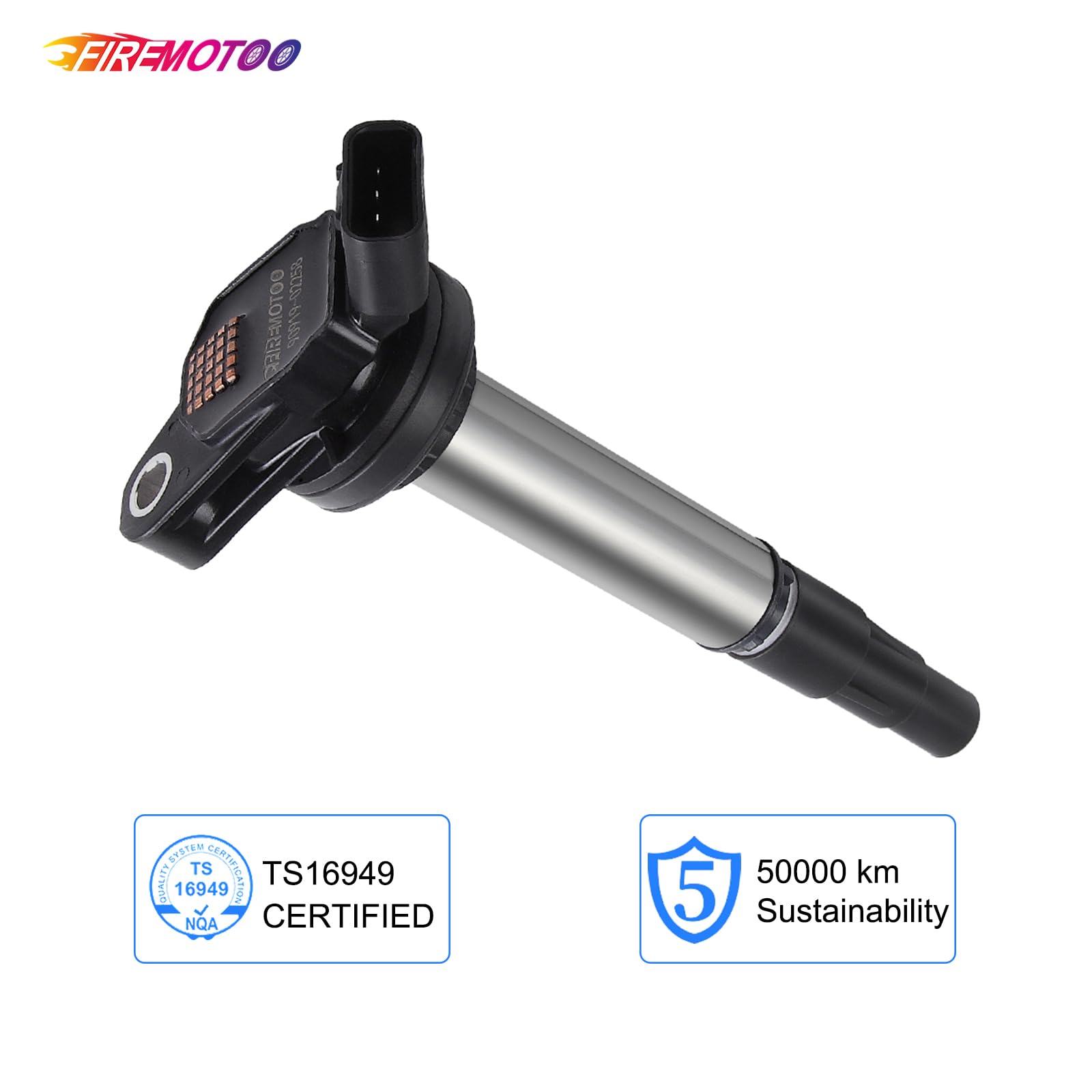 High Performance Ignition Coils with Heat Sinks - 4 PCS for Toyota, Lexus, Pontiac - Perfect for Engine Upgrades