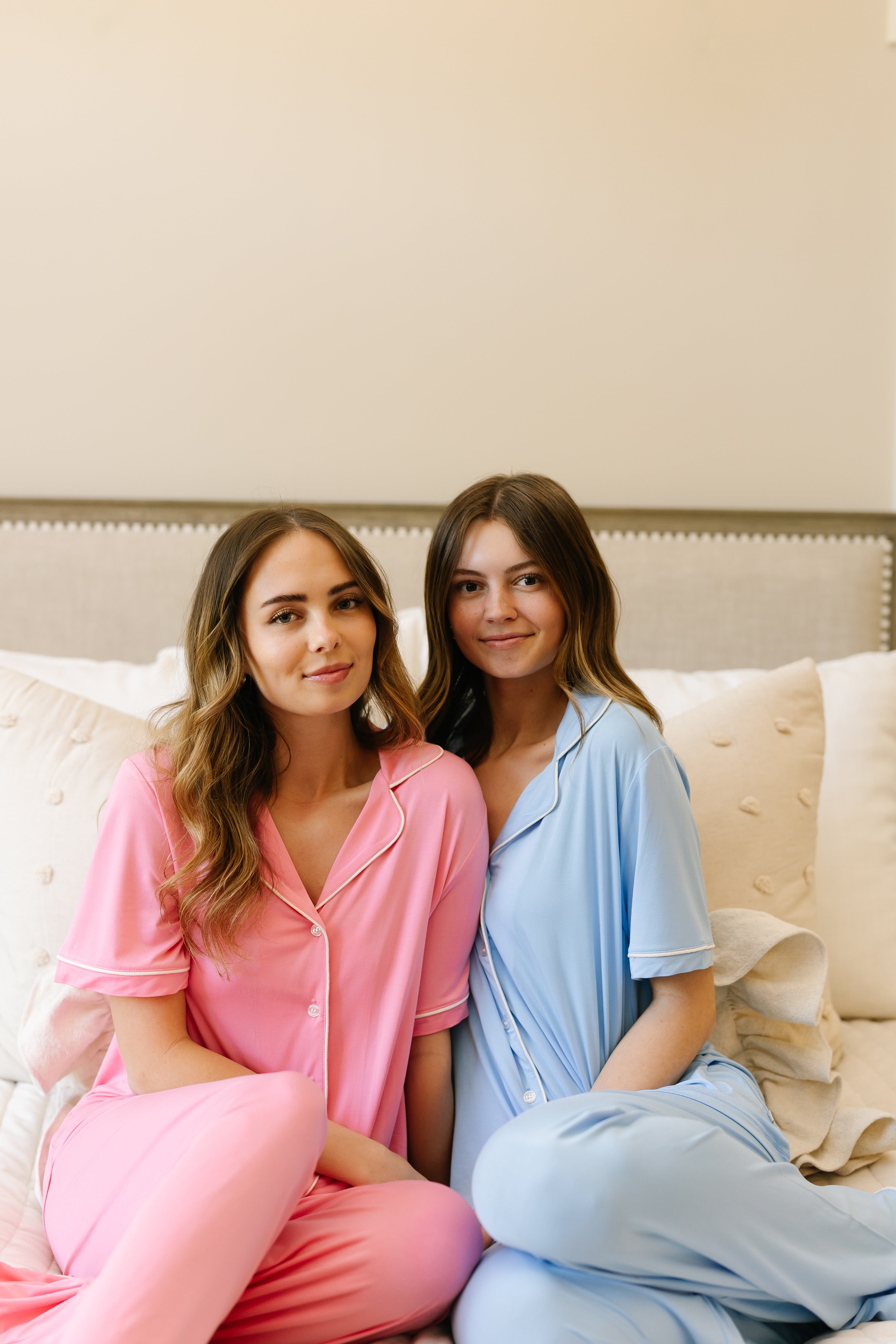 Bubblegum Pink Pajama Set - Short Sleeve Sleepwear for Women | Cozy Loungewear for Sleepovers & Relaxing at Home