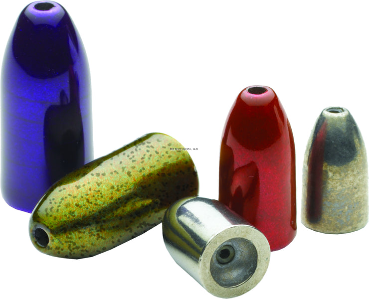 Premium Tungsten Bullet Weights 1/2oz (2-Pack) - High-Density Fishing Sinkers for Bass, Walleye & Freshwater Fishing