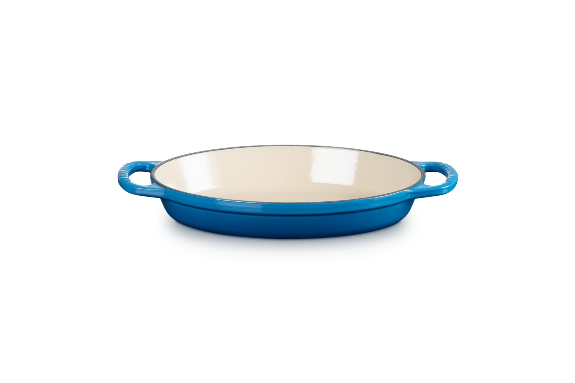 Le Creuset Enameled Cast Iron Signature Oval Baker 1 Quart (9.5 Inch) - Marseille Blue - Perfect for Casseroles, Roasting & Baking - Premium Kitchen Cookware for Home Chefs