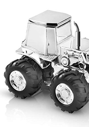Silver Money Box Tractor - Piggy Bank for Kids & Adults - Perfect for Savings, Gifts, and Farm-Themed Decor